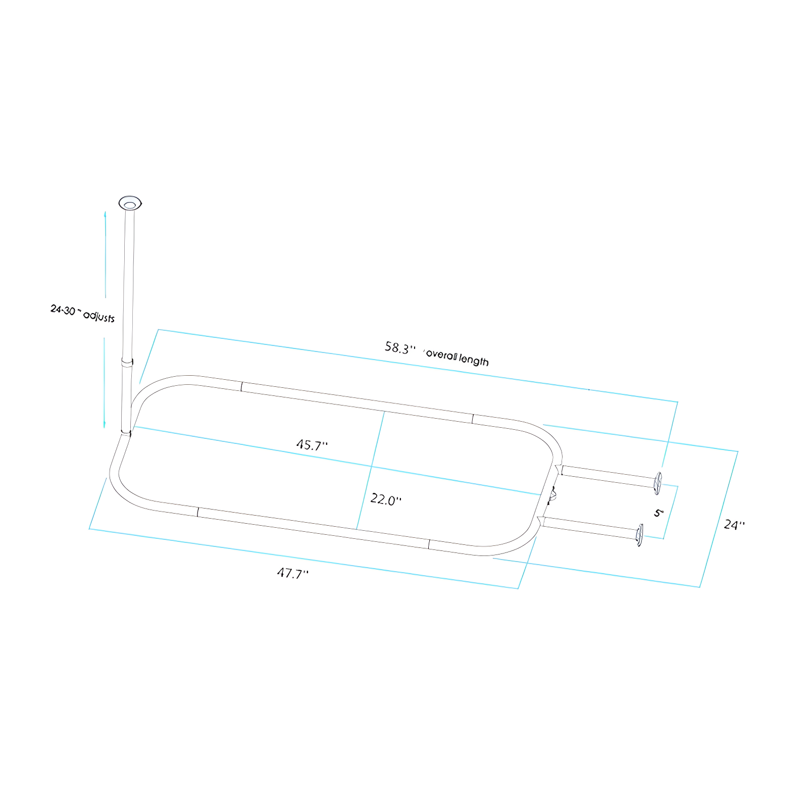 58'' D-Shaped Enclosure