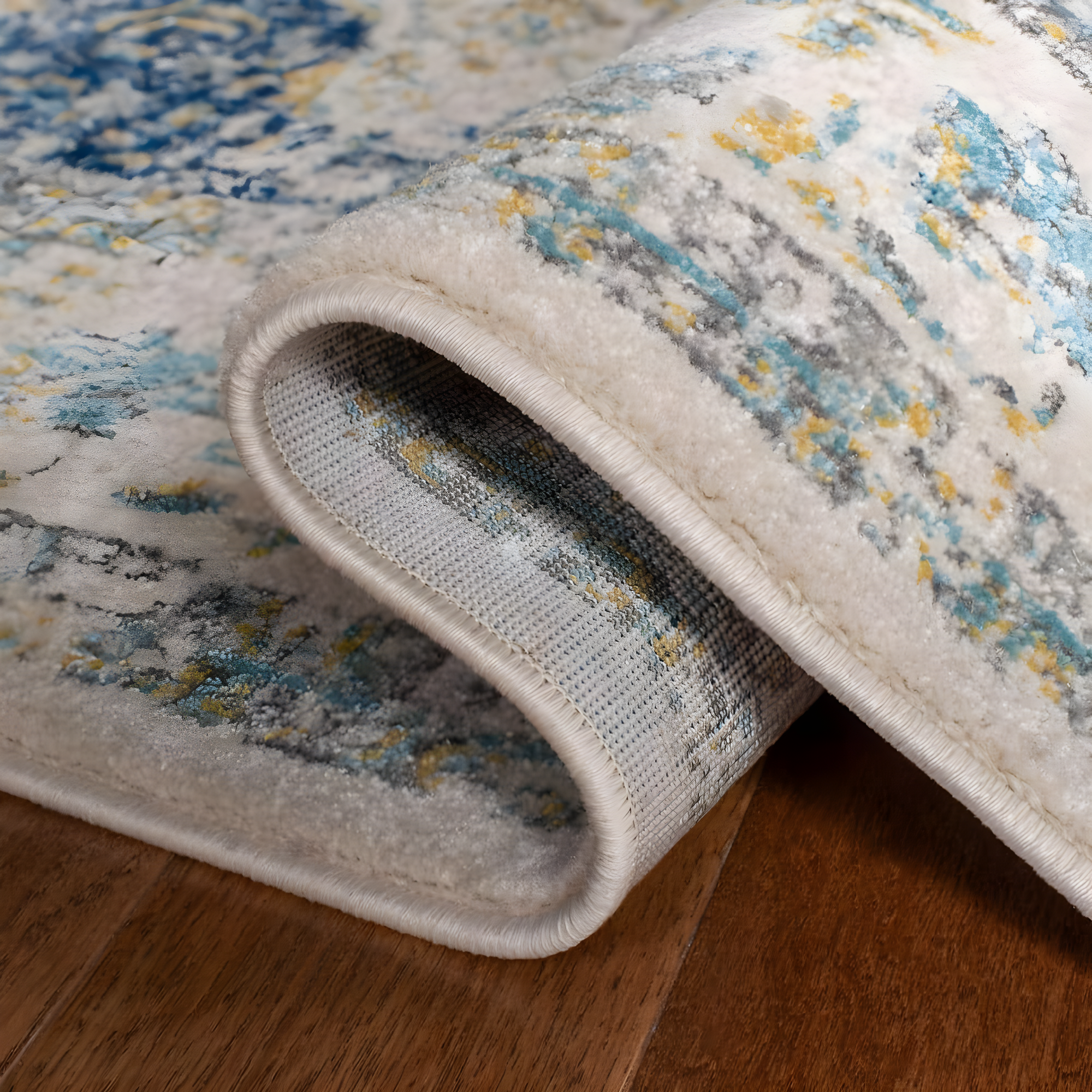 Evoke EVK220 Power Loomed Area Rug - Ivory/Blue - 8'9"x11'9" - Safavieh.