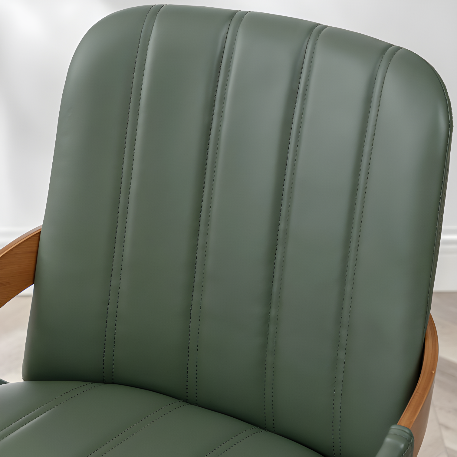 Modern Upholstered Faux Leather Dining Chairs