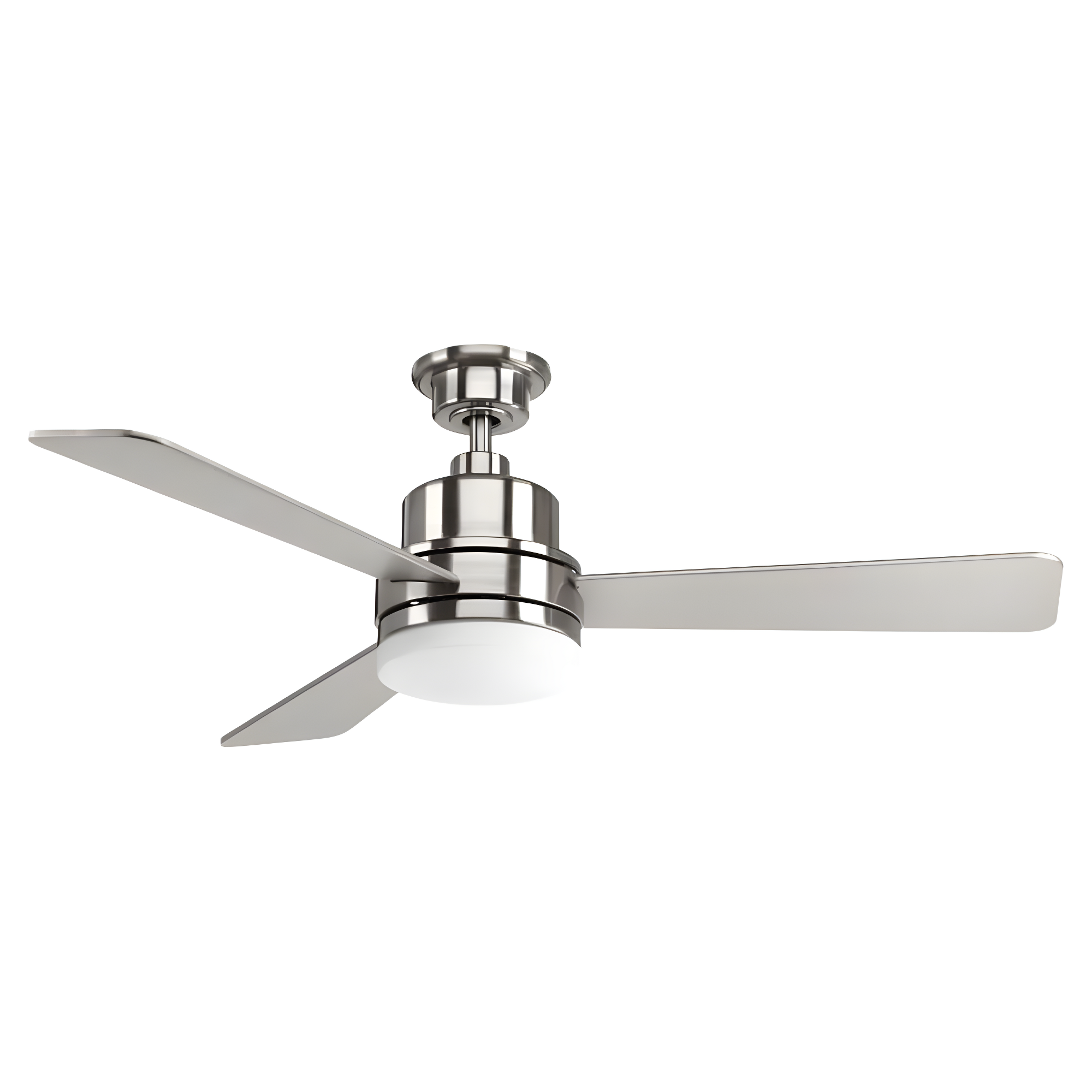 Brushed Nickel 52" LED Ceiling Fan with Reversible Blades