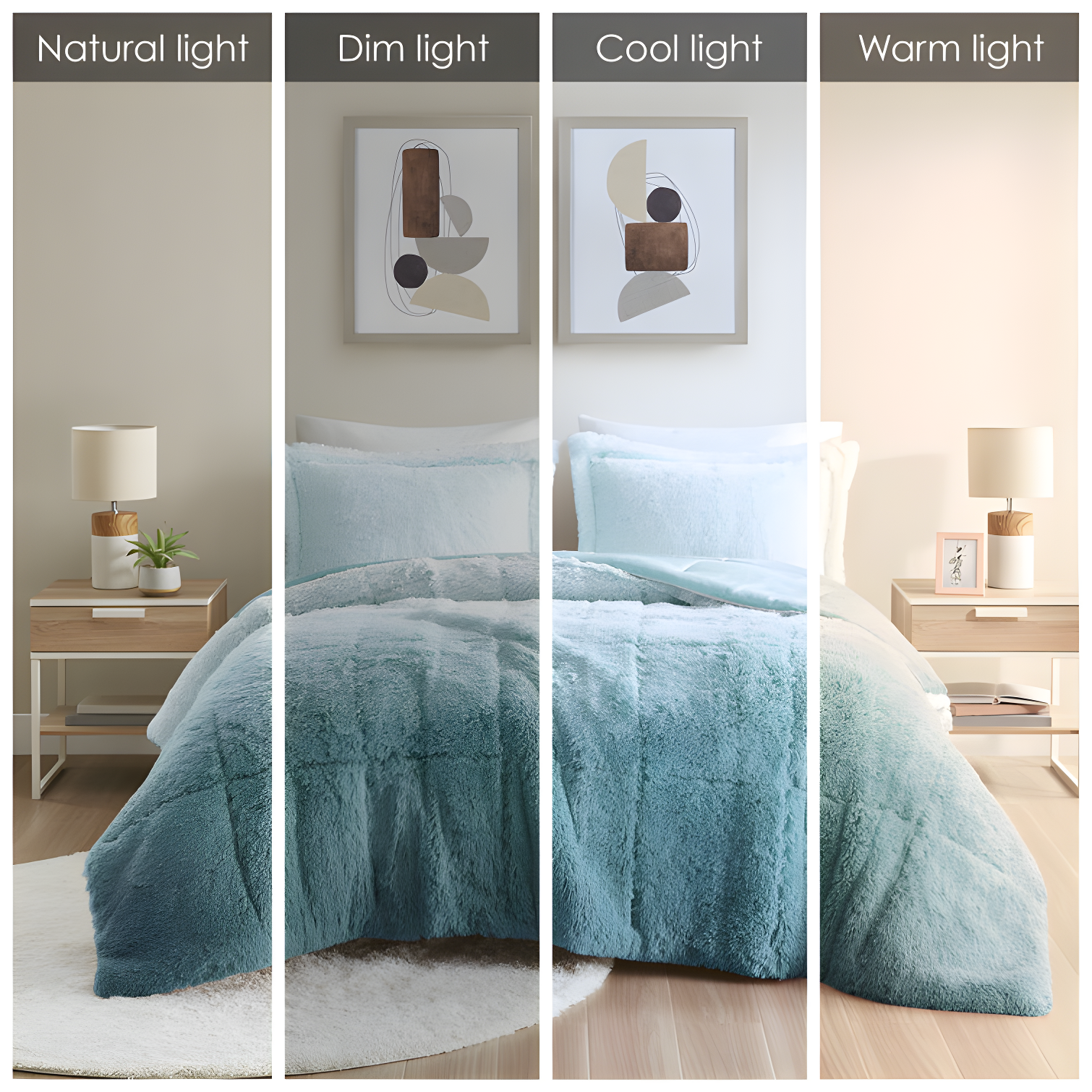 Intelligent Design Brielle Malea Shaggy Faux Fur Comforter Mini Set