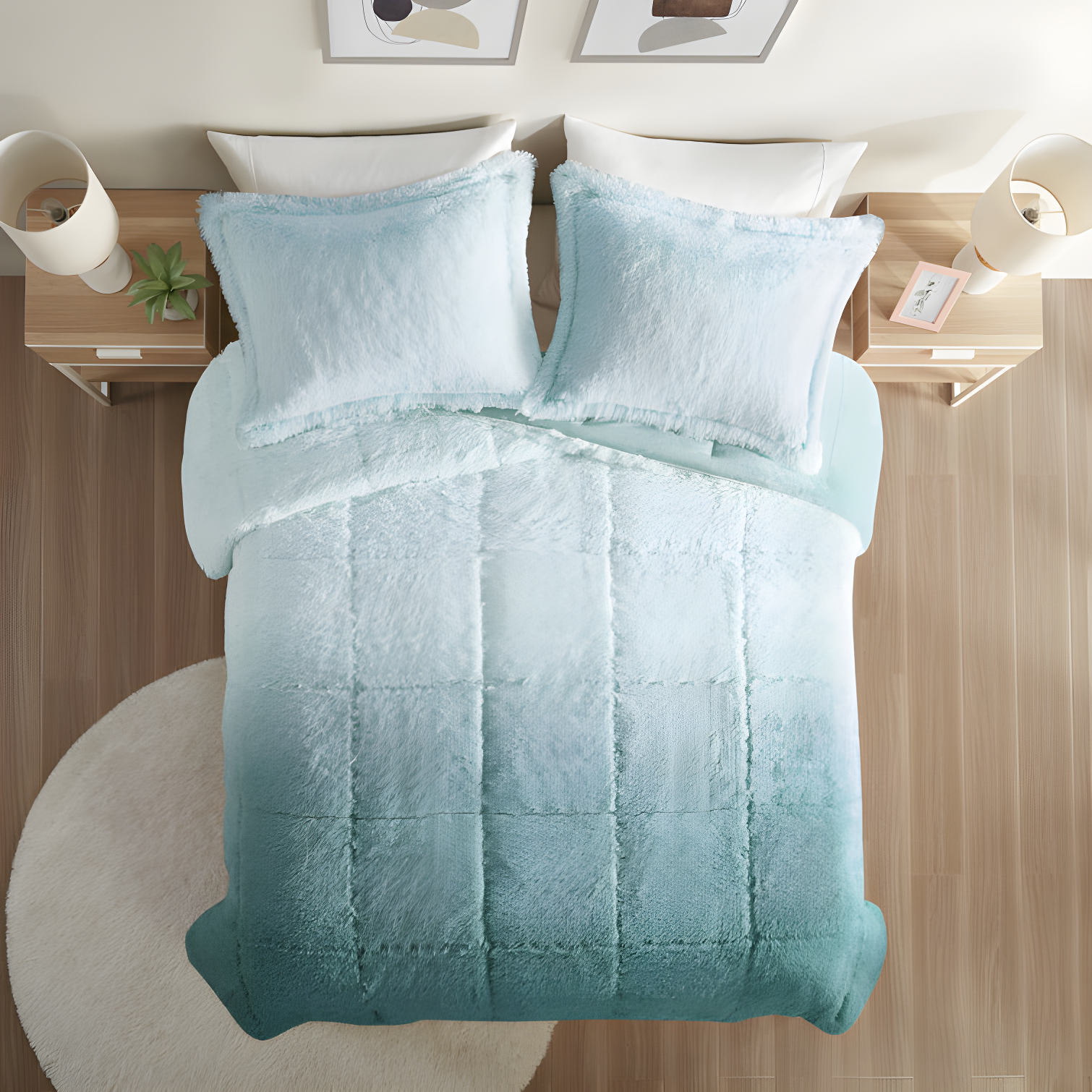 Intelligent Design Brielle Malea Shaggy Faux Fur Comforter Mini Set