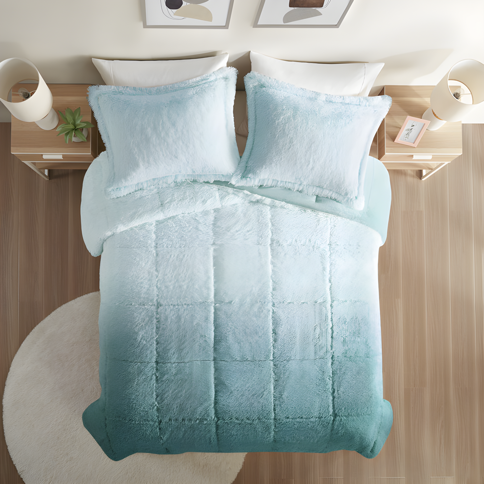 Intelligent Design Brielle Malea Shaggy Faux Fur Comforter Mini Set