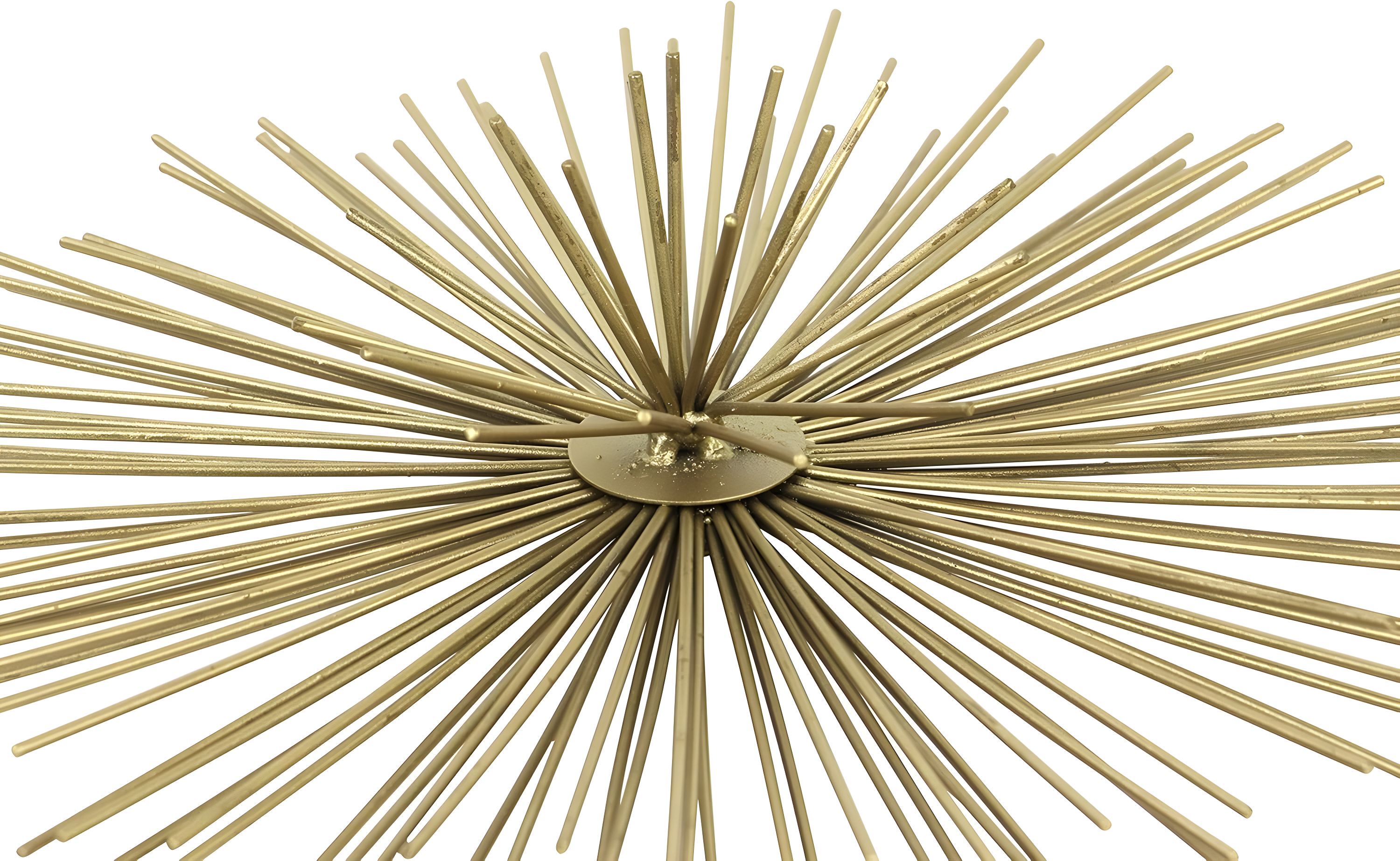 CosmoLiving by Cosmopolitan Gold Metal Starburst 3D Short Spike Home Wall Decor, Set of 3 6", 9", 12"W