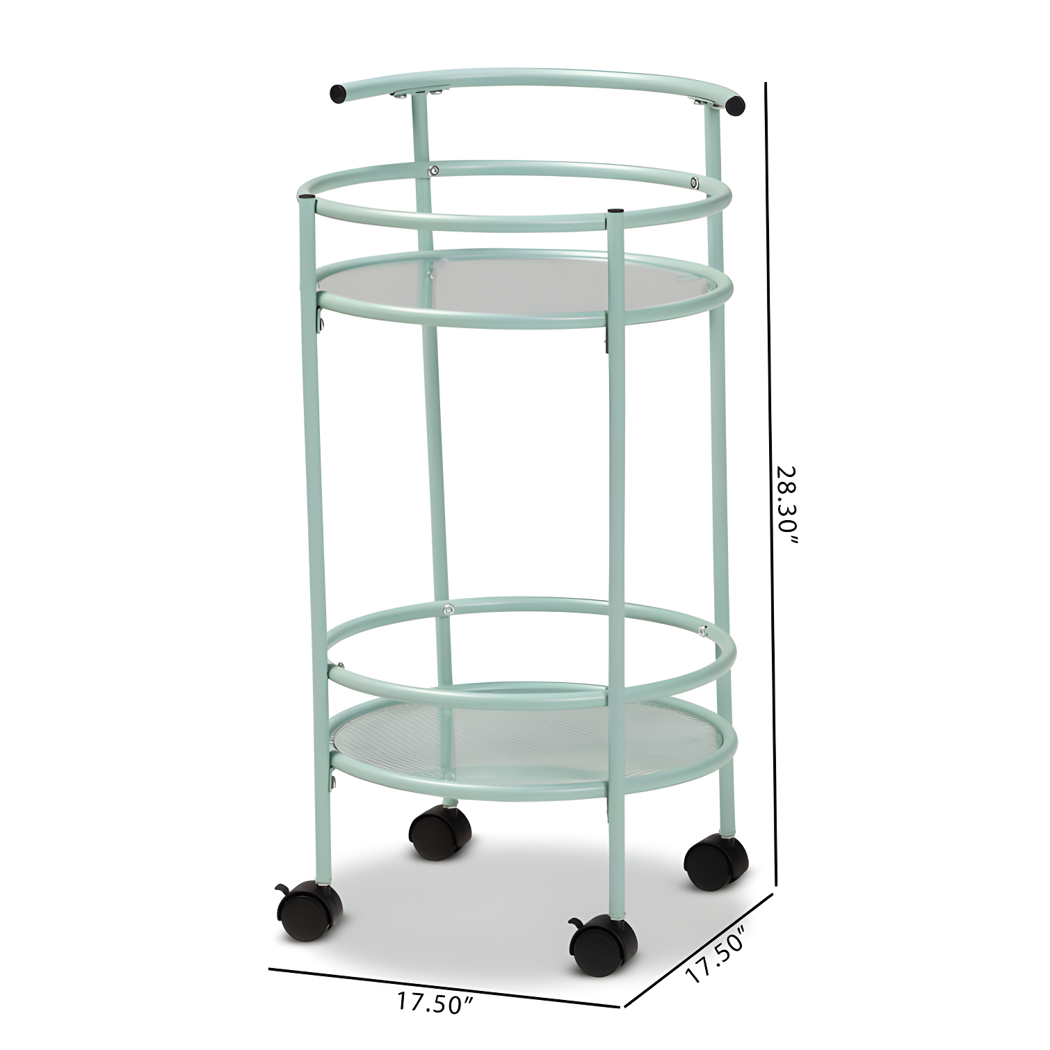 Ebern Designs Yaslynn Metal Bar Cart