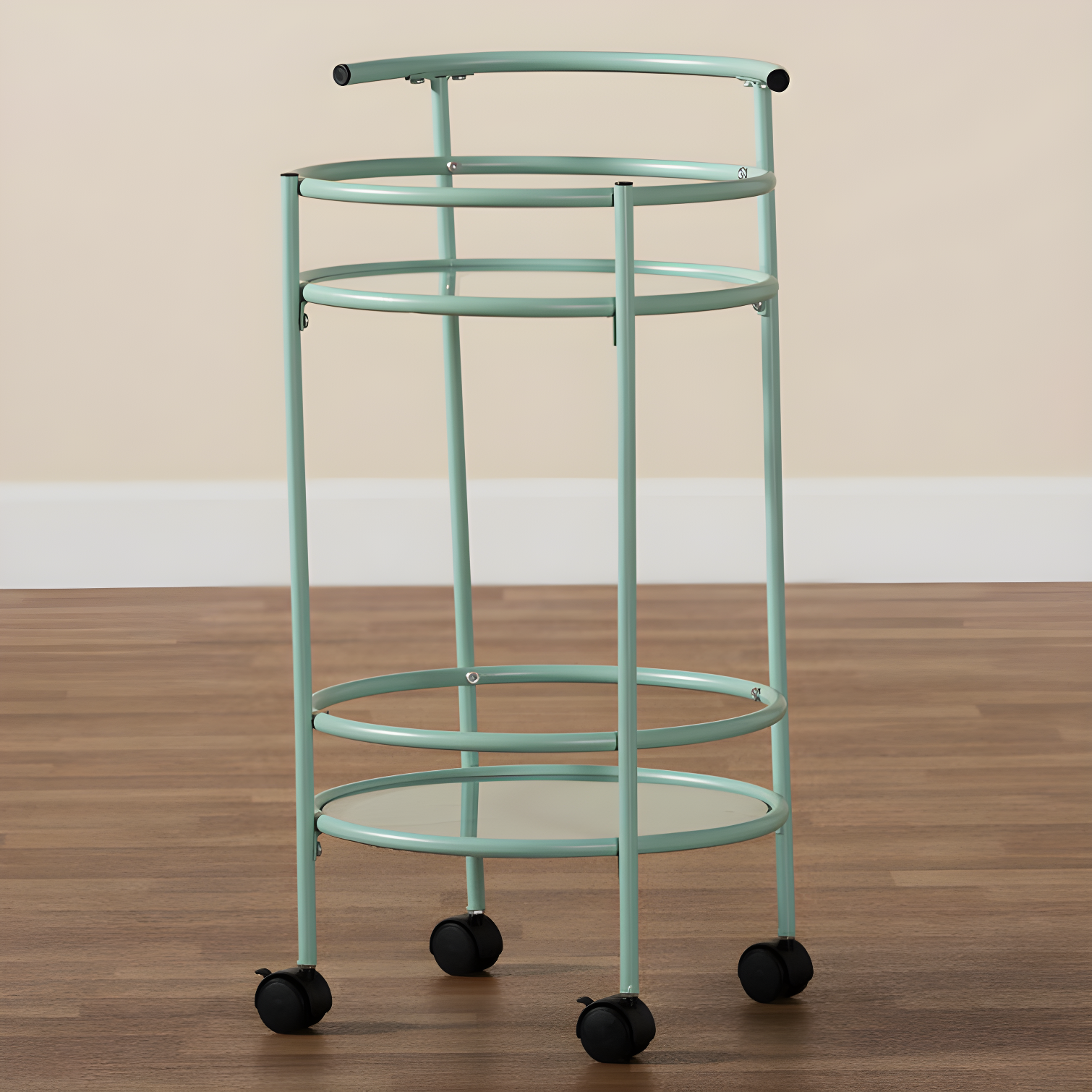 Ebern Designs Yaslynn Metal Bar Cart