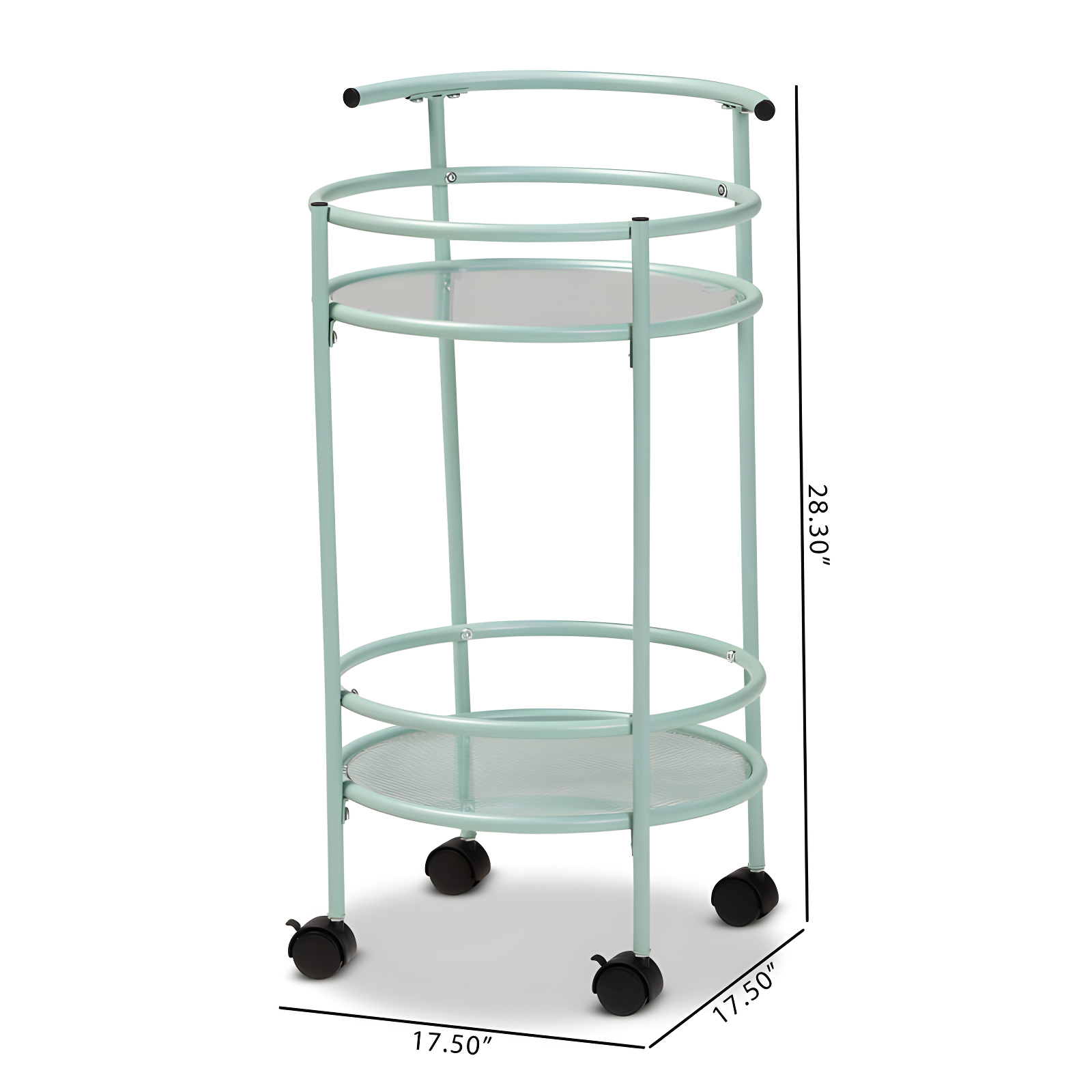 Ebern Designs Yaslynn Metal Bar Cart