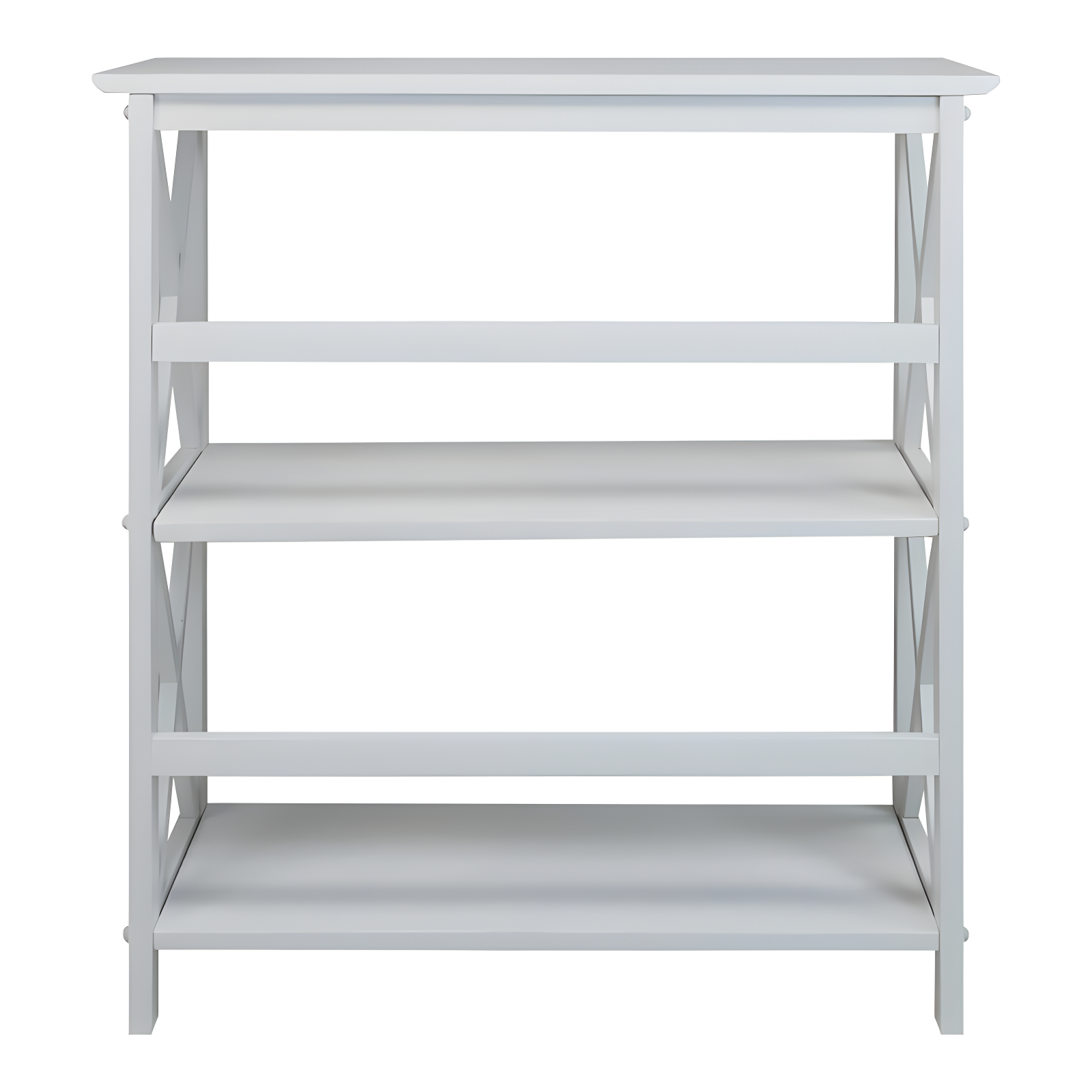 Ebern Designs Solid Wood Etagere Bookcase