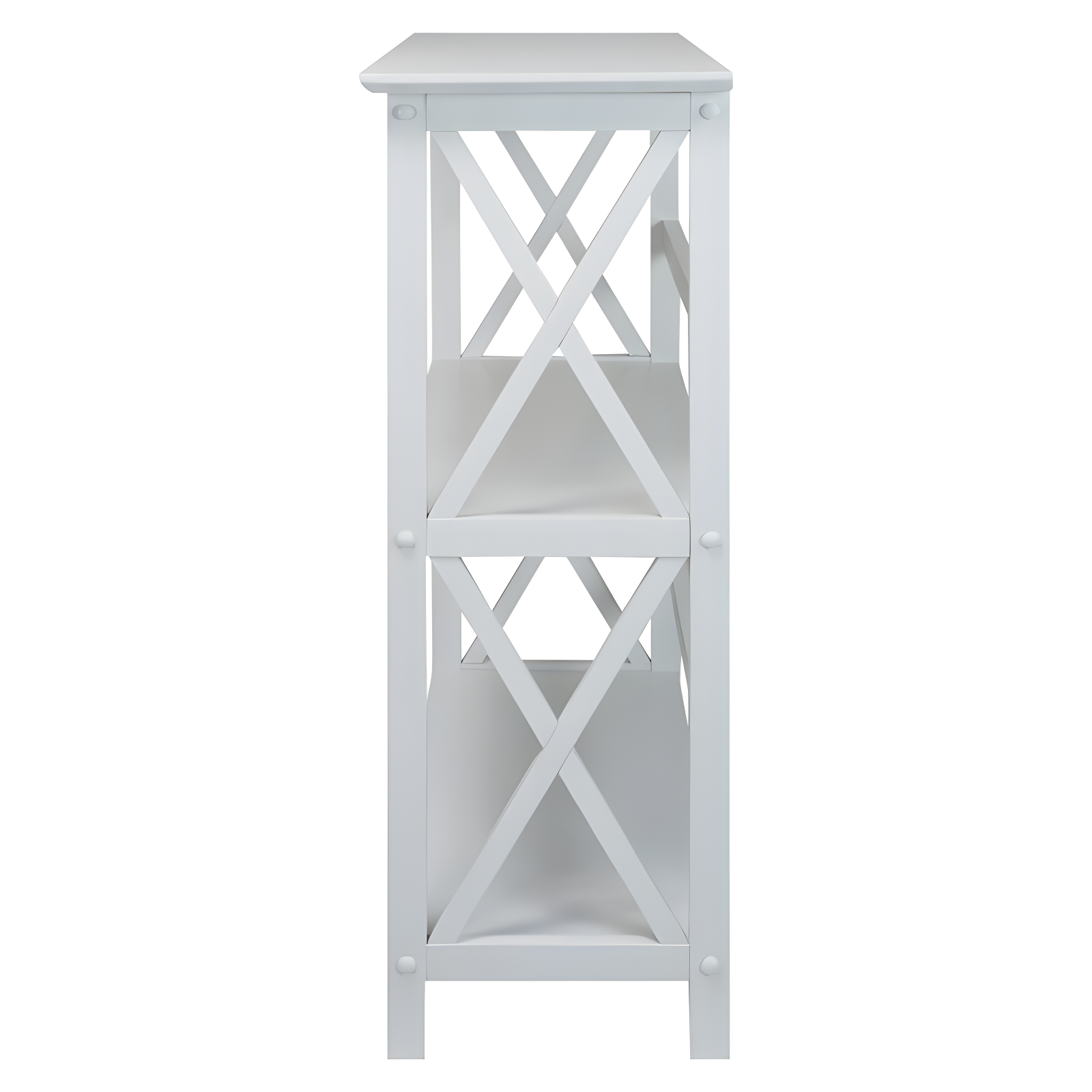 Ebern Designs Solid Wood Etagere Bookcase