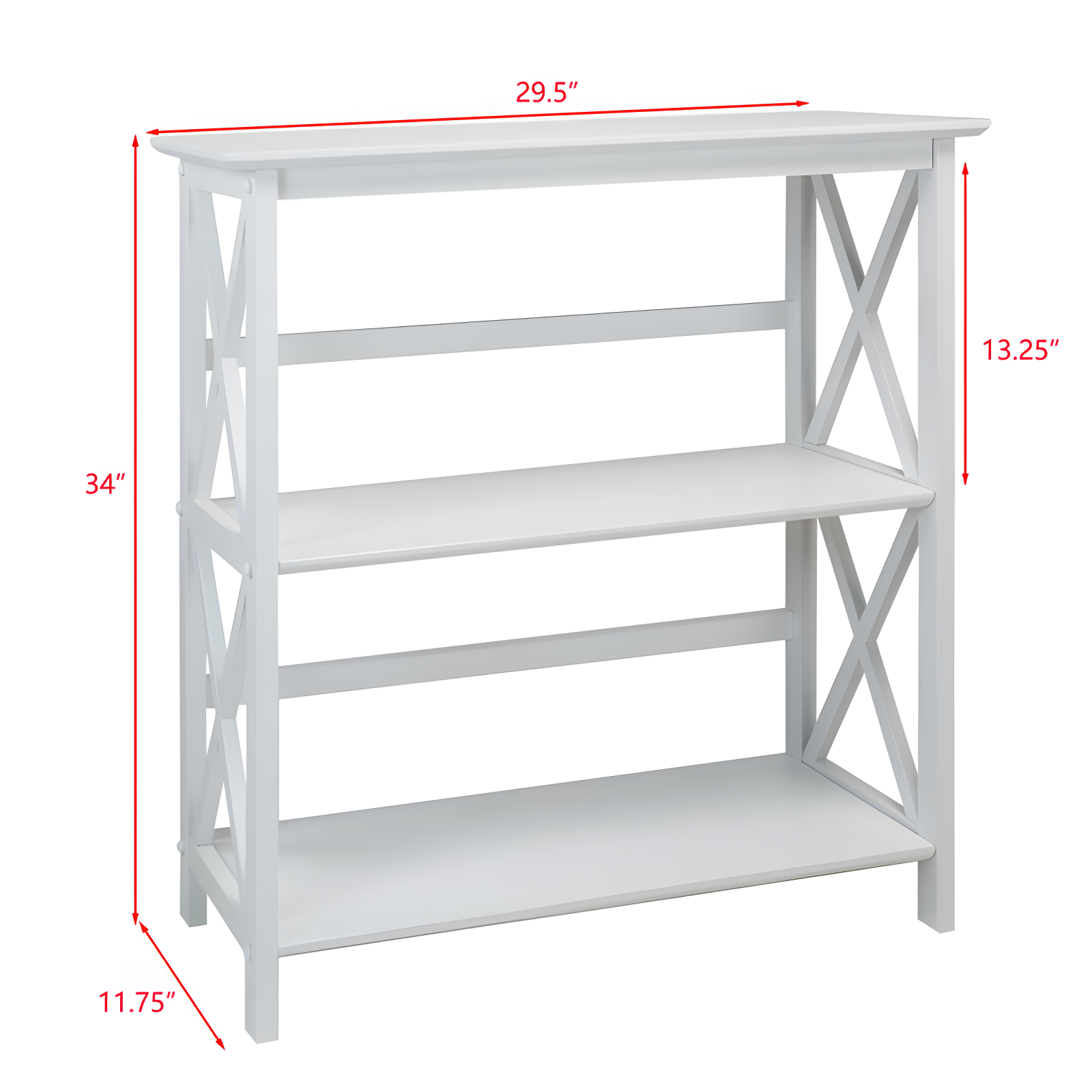 Ebern Designs Solid Wood Etagere Bookcase