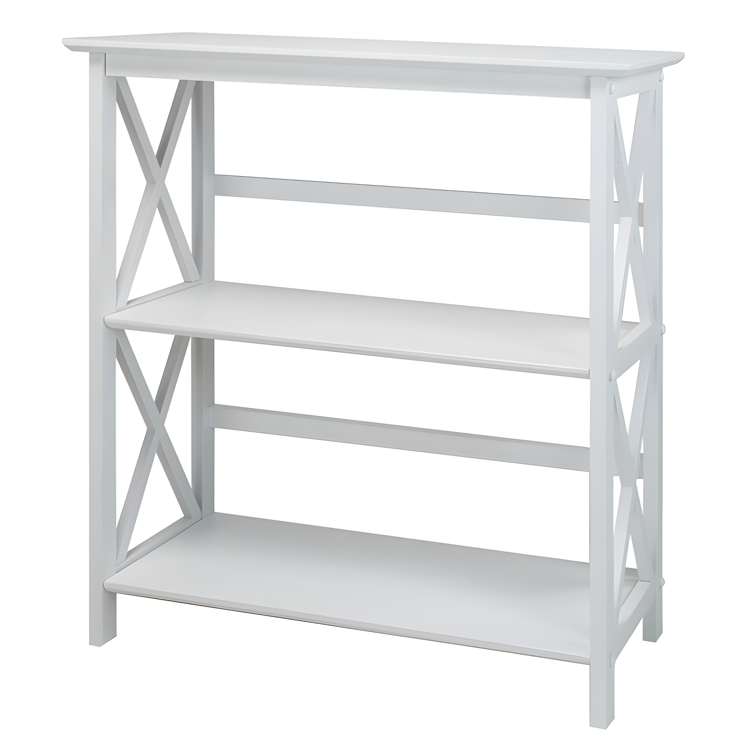 Ebern Designs Solid Wood Etagere Bookcase