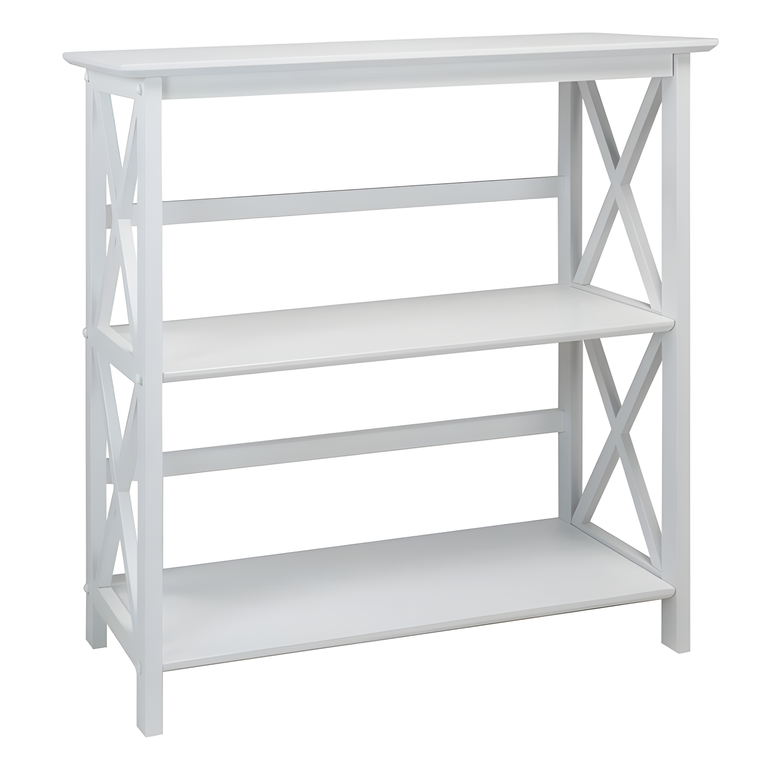 Ebern Designs Solid Wood Etagere Bookcase