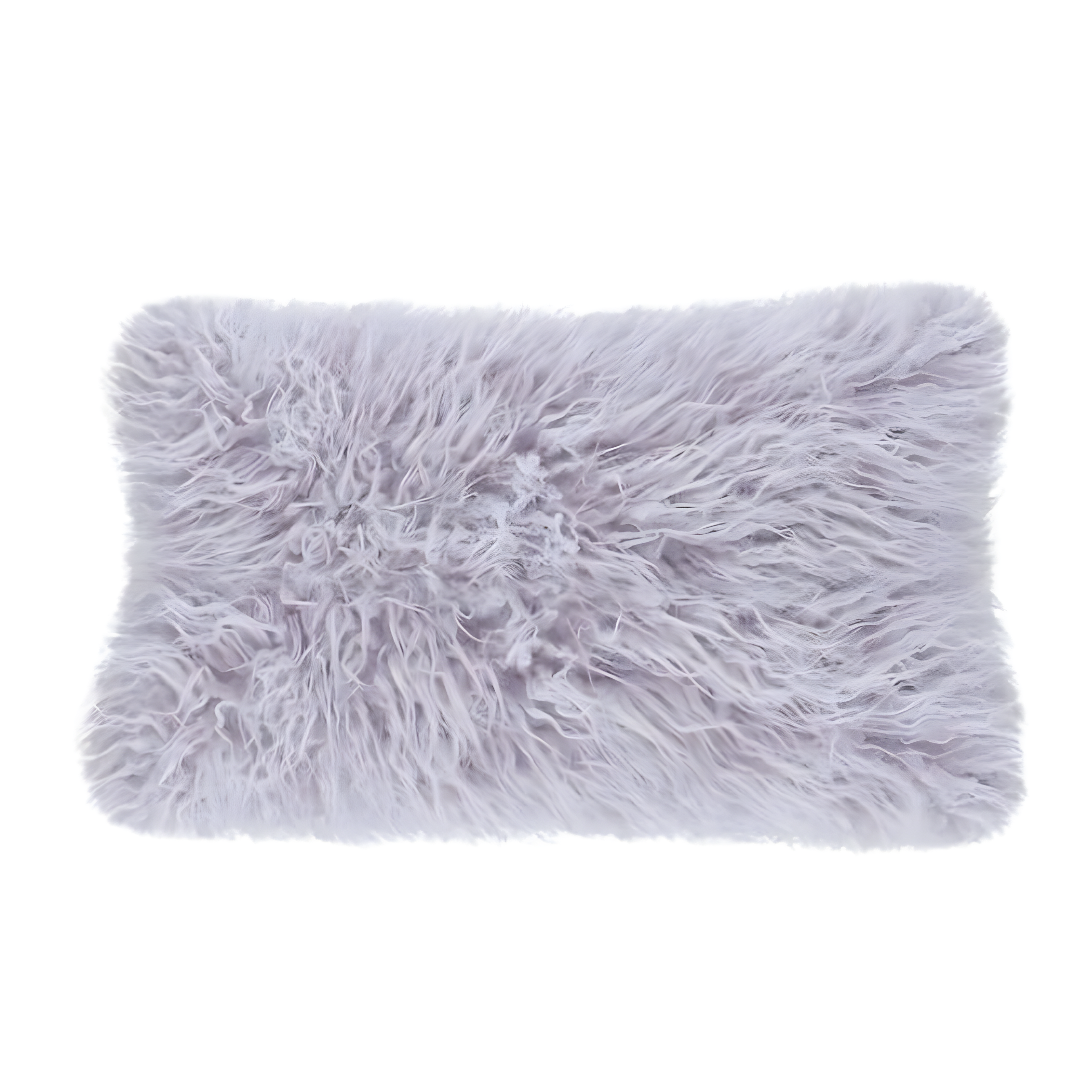 Faux Mongolian Collection Faux Fur Lumbar Throw Pillow