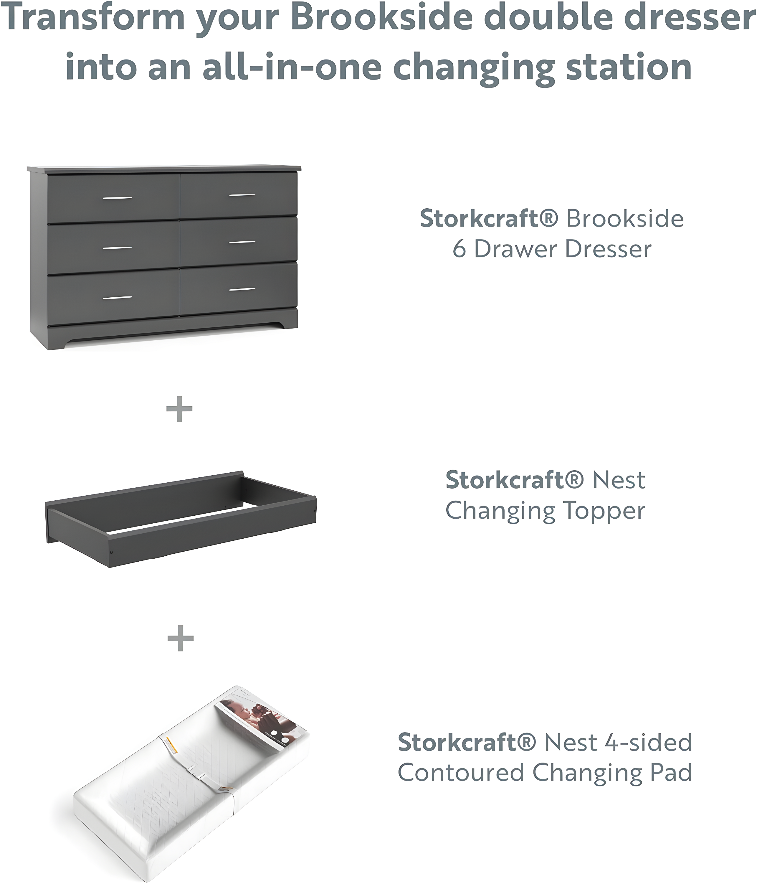 Brookside 6 Drawer Double Dresser