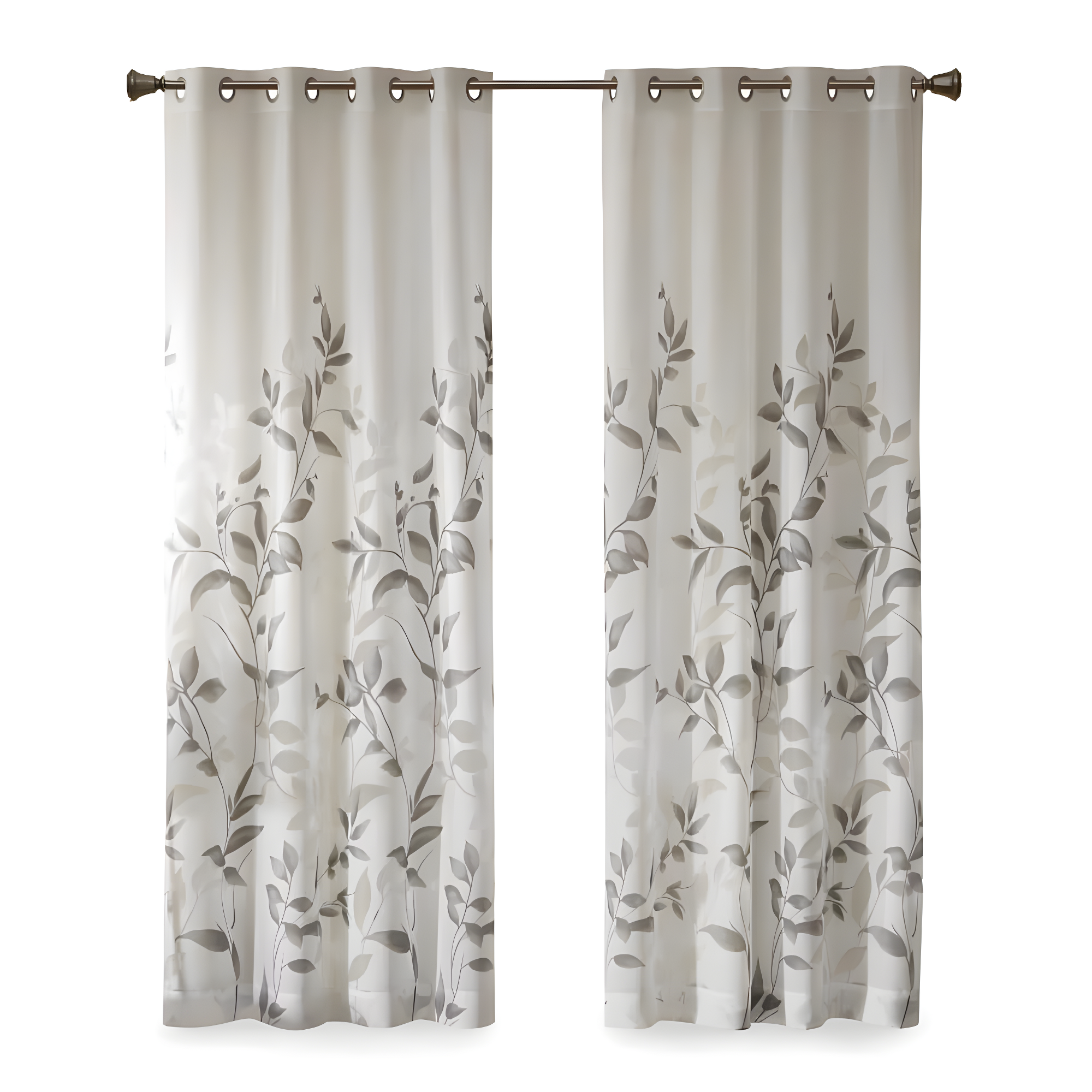 Cecily Burnout Printed Curtain Panel Pair (Set of 2)