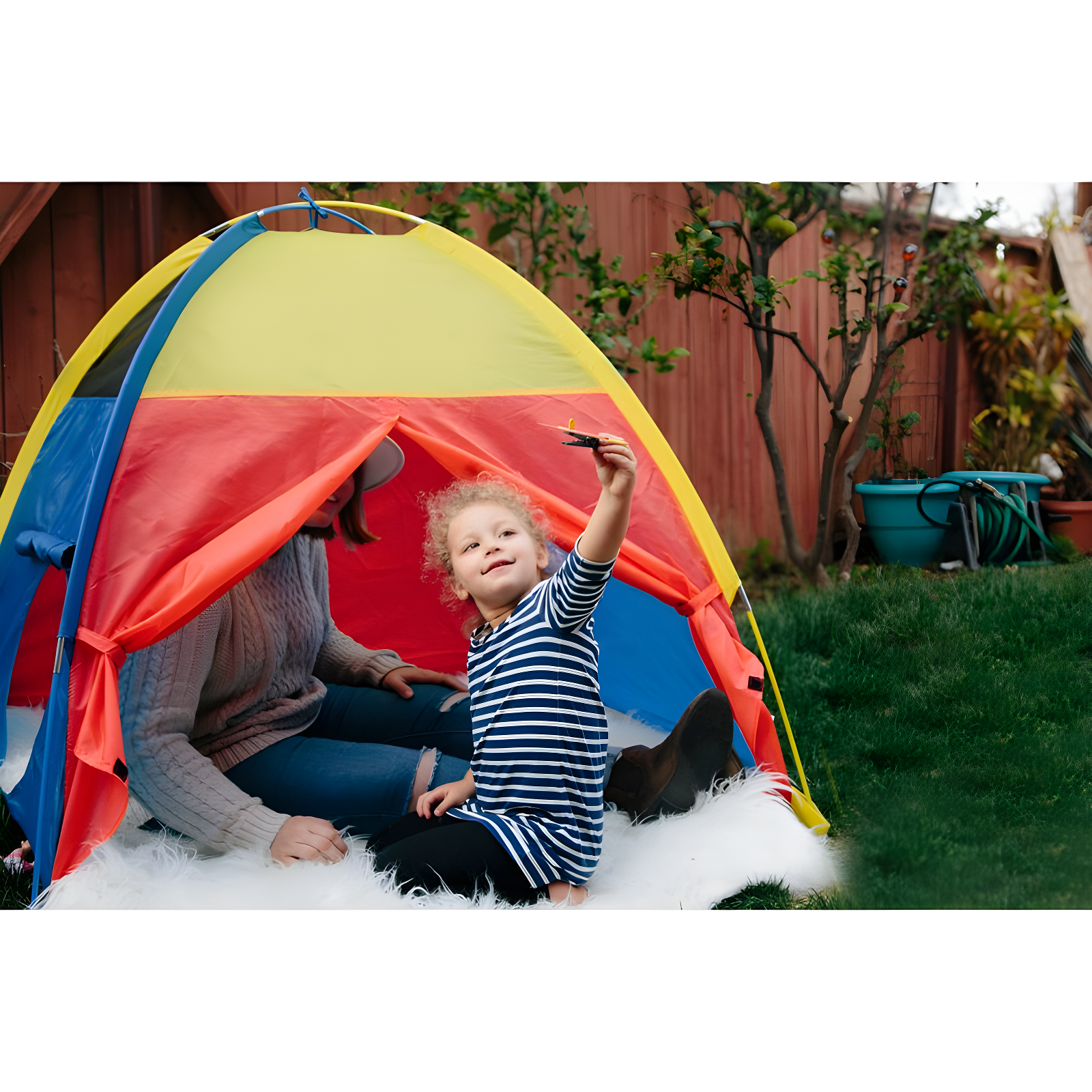 Pacific Play Tents 48'' W x 48'' D Indoor / Outdoor Polyester Play Tent