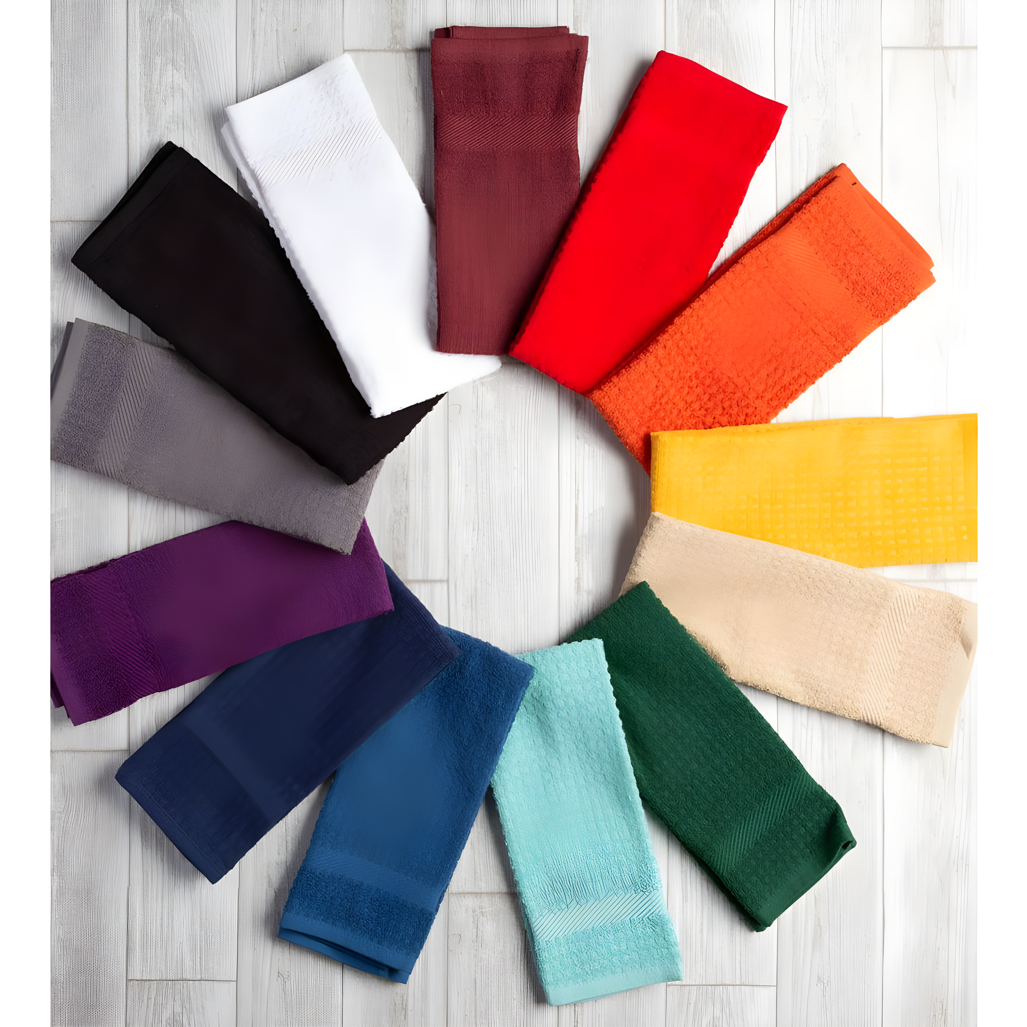 4pk Blue Kitchen Towels Blue - Design Imports
