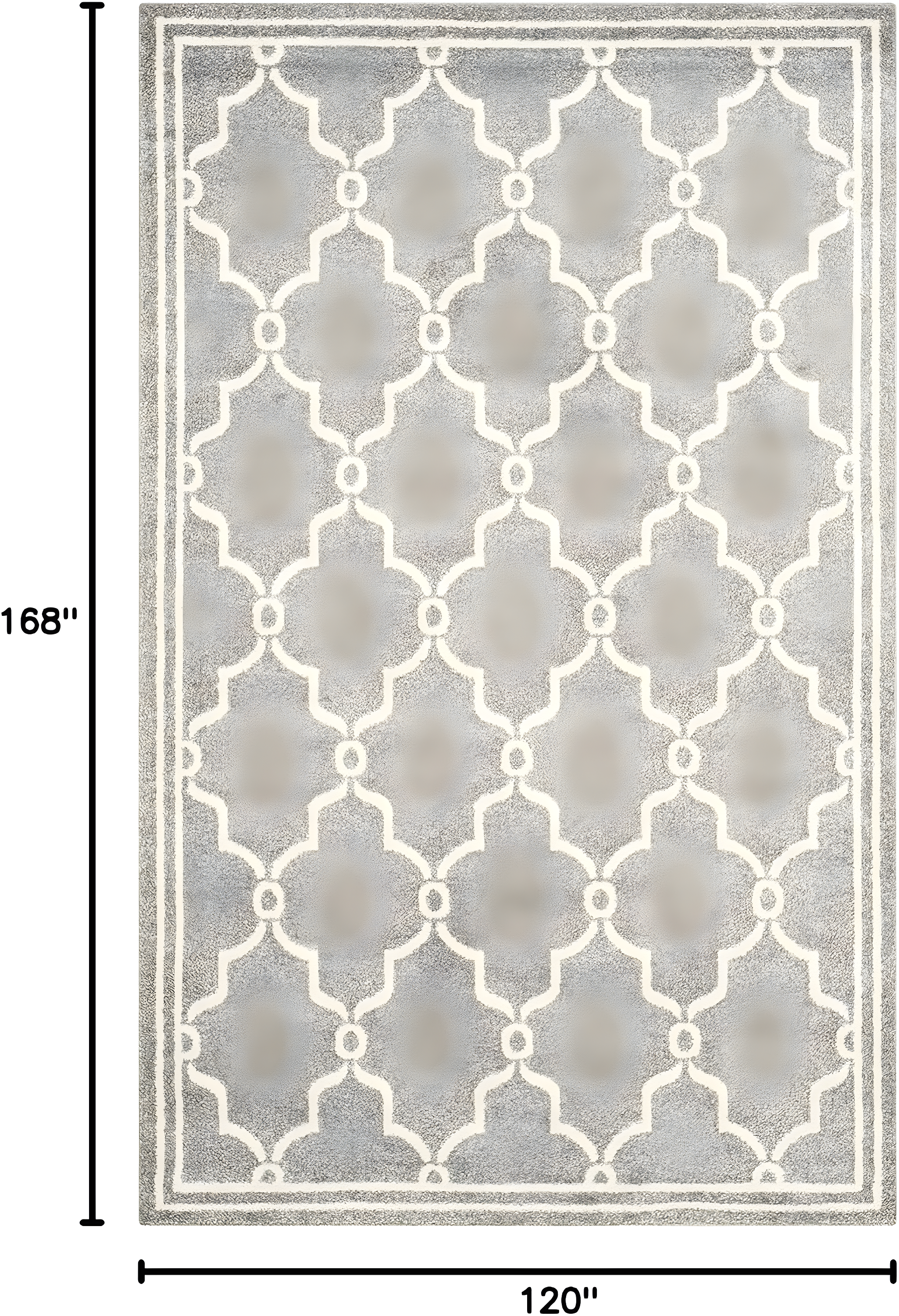 Amherst AMT414 Power Loomed Indoor Area Rug - Dark Grey/Beige - 10'x14' - Safavieh