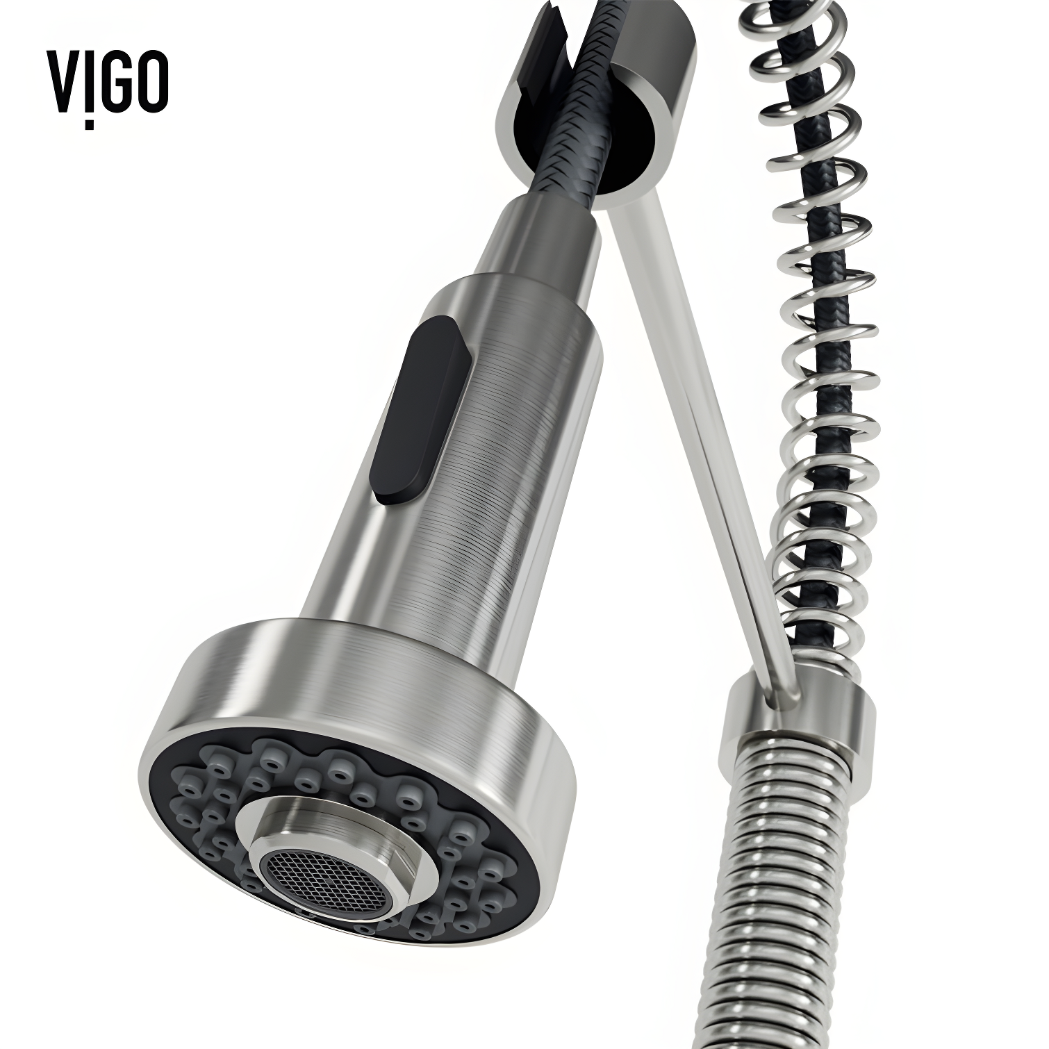 Edison 19" H 1-handle Pull-Down 2-Function Sprayer Kitchen Faucet