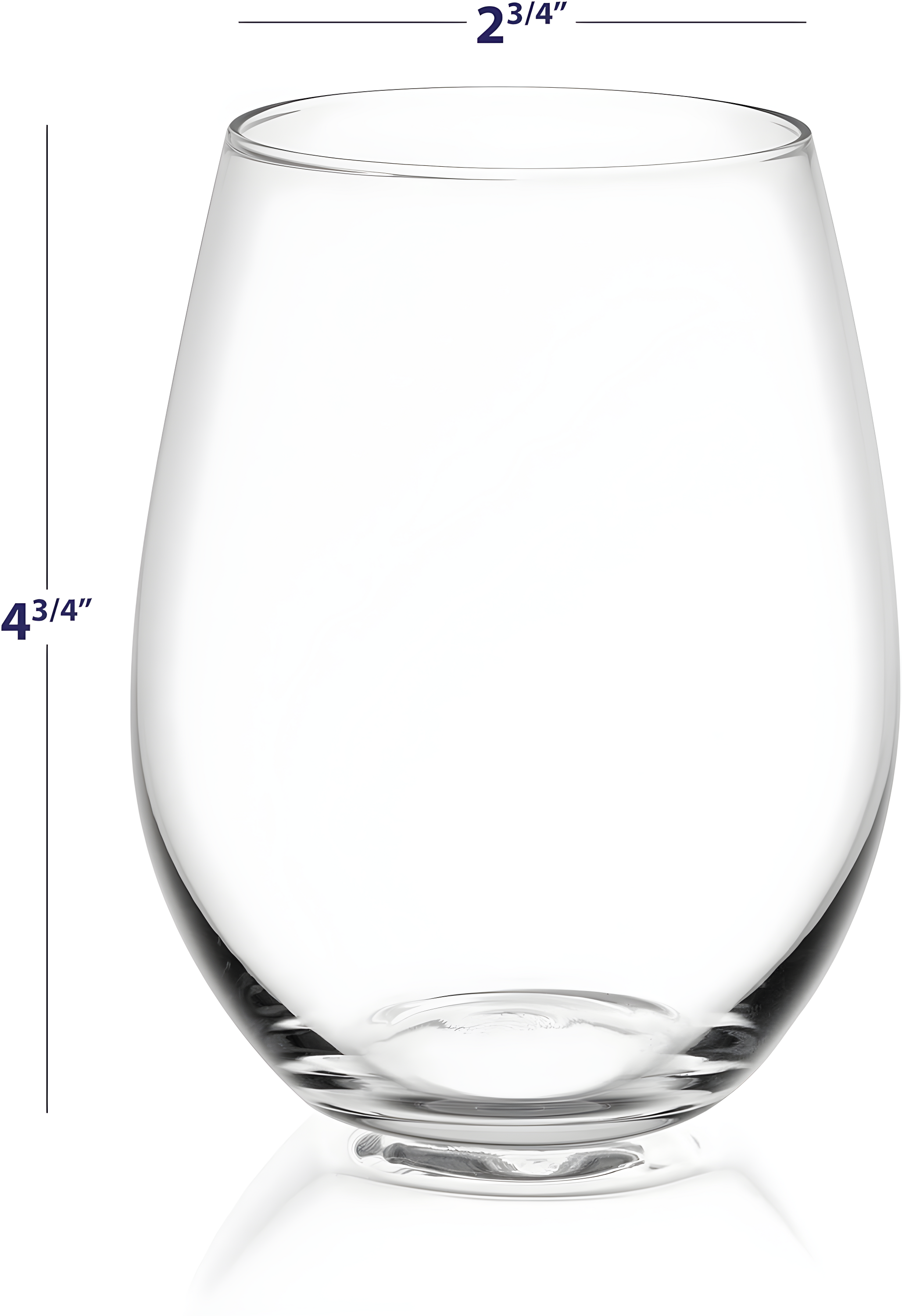 JoyJolt JoyJolt Spirits Stemless Wine Glass, 19oz. (Set of 4)