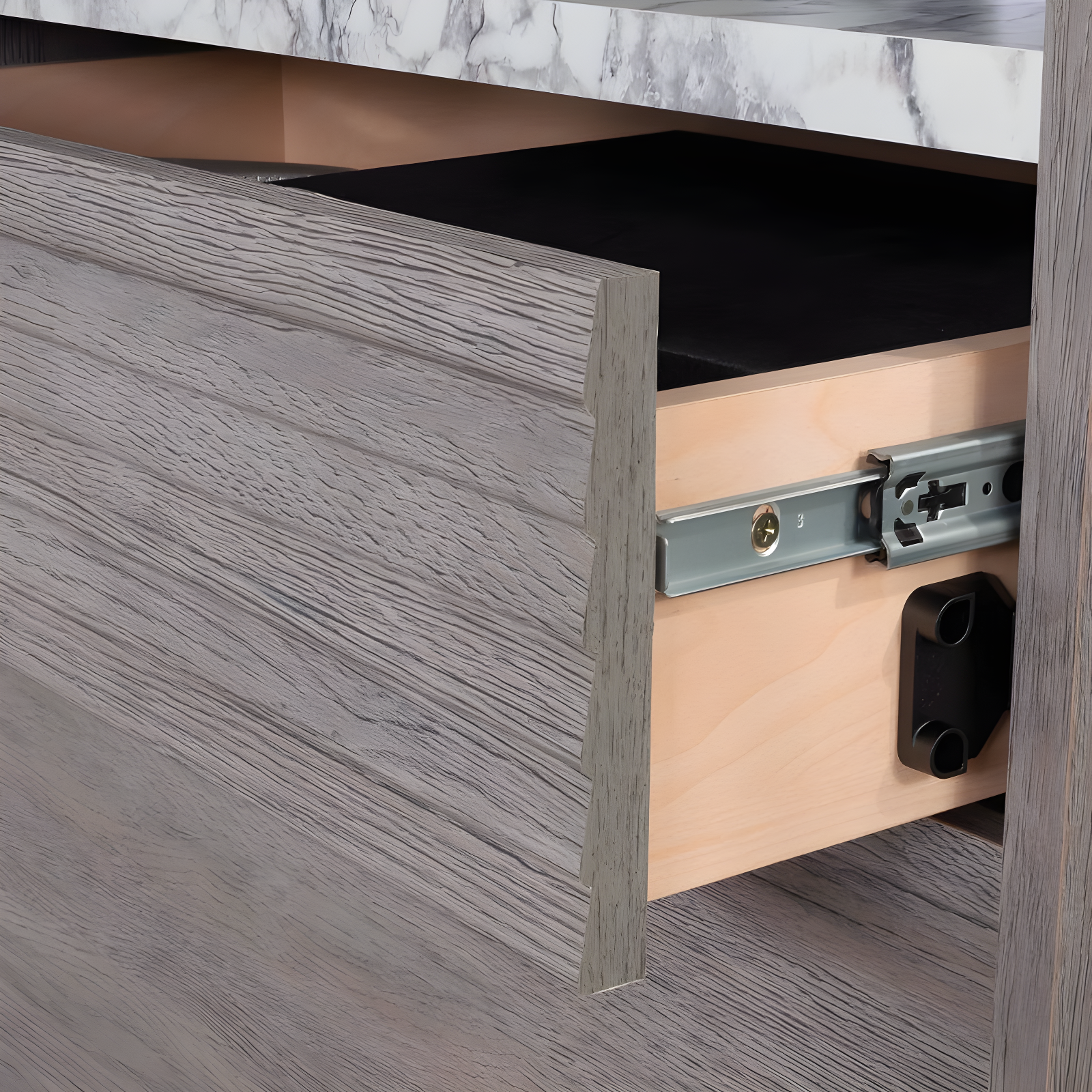 East Rock 2Drawer File Cabinet Ashen Oak - Sauder: MDF Frame, Paper Laminate Surface, CPSIA Certified