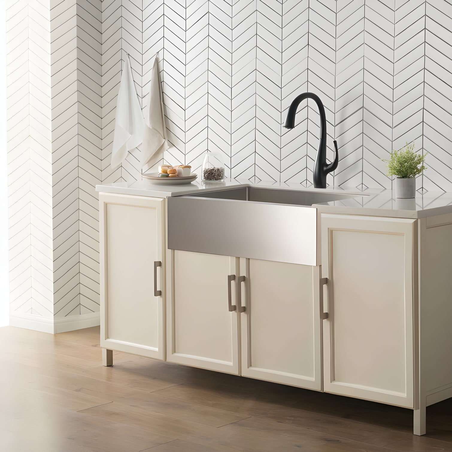 KRAUS Standart Pro Apron Front Farmhouse 16 Gauge Single Bowl Stainless Steel Kitchen Sink