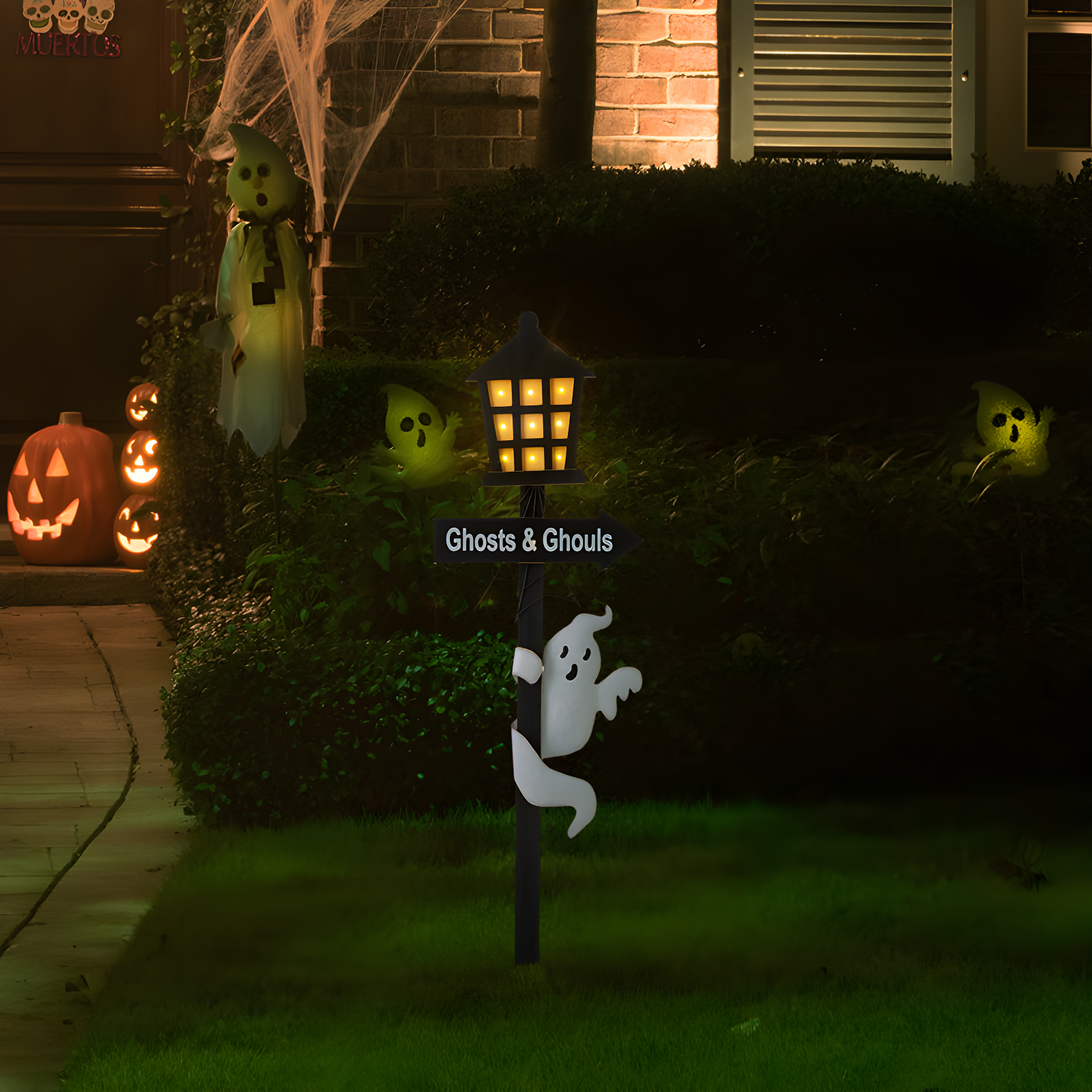 Jetlink Crafts LED Lighted Halloween Haunted House Yard Stake