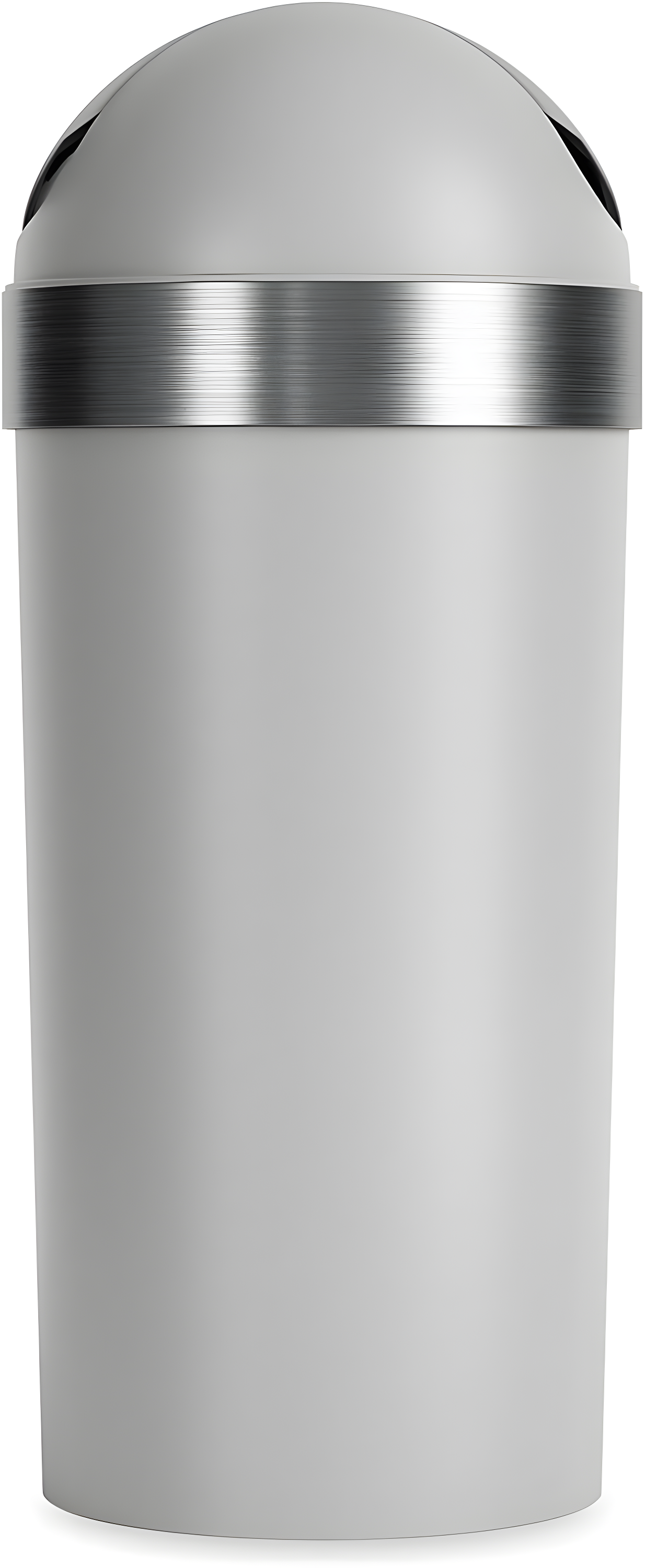 Umbra 16.5gal Venti Can Gray/Nickel: Indoor Swing-Top Trash Can, Polypropylene, 35" Height, 14.6" Width, 5.6 lbs