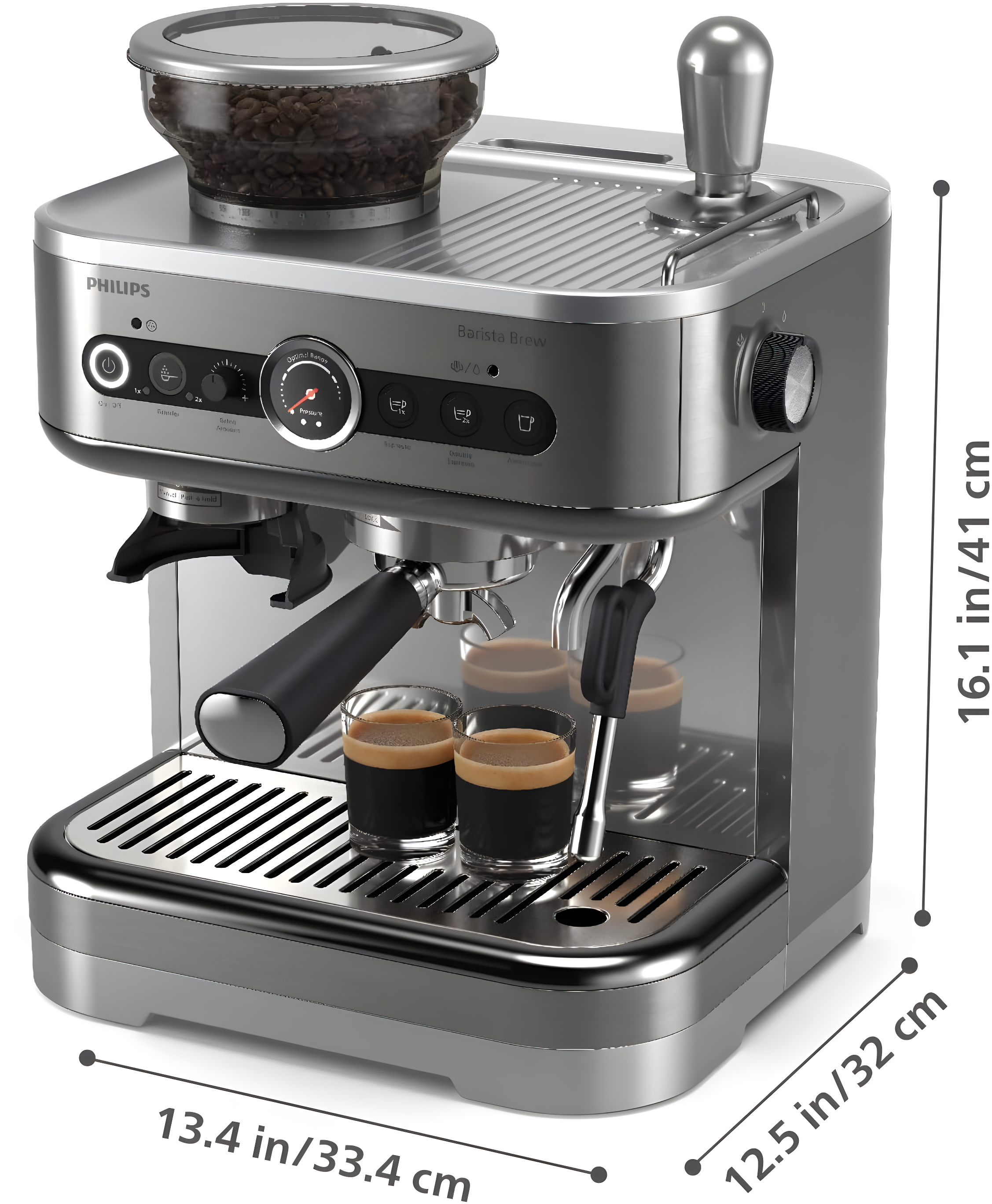 Philips BaristaBrew Espresso Machine in Stainless Steel