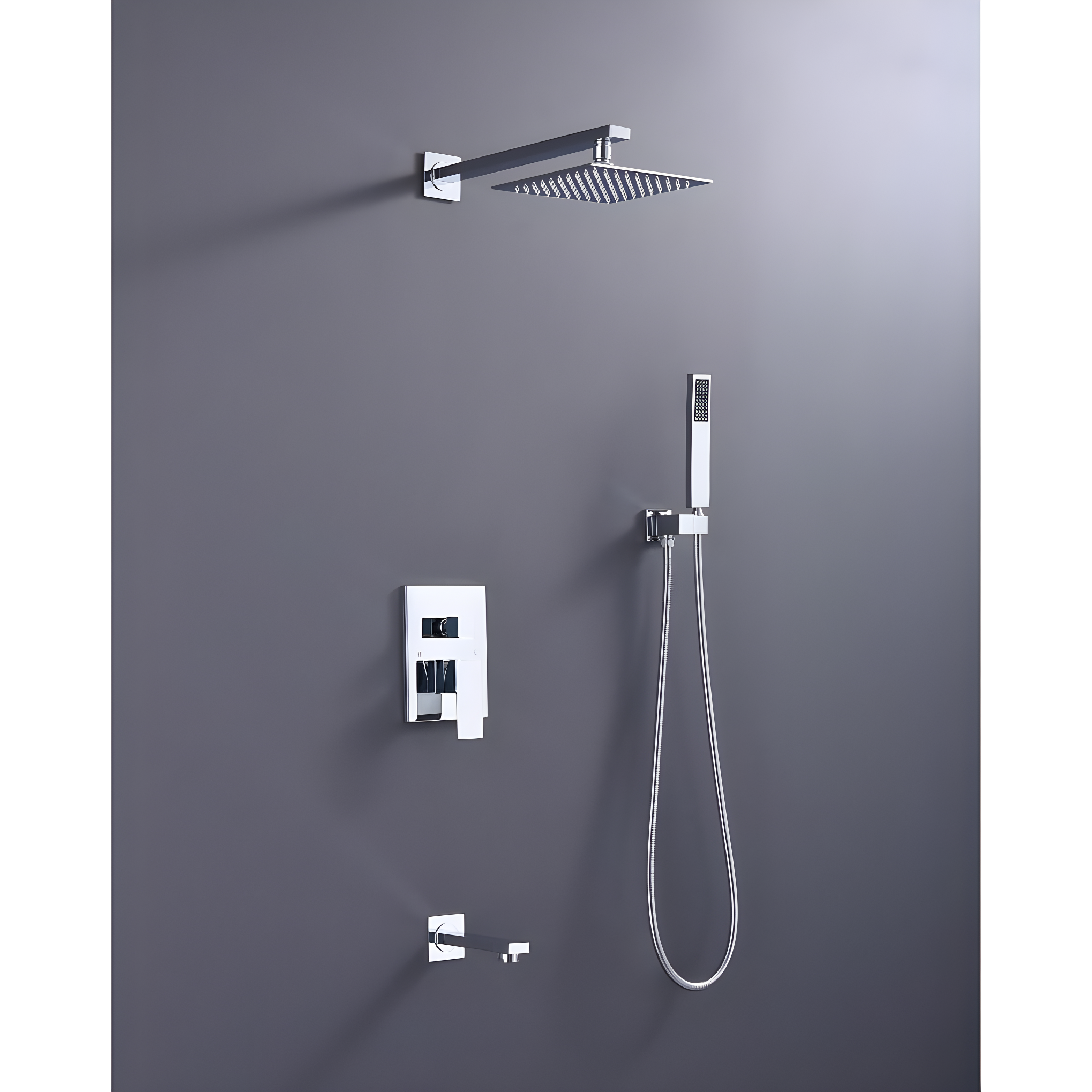 Rain Adjustable Shower Head 1.75 GPM GPM