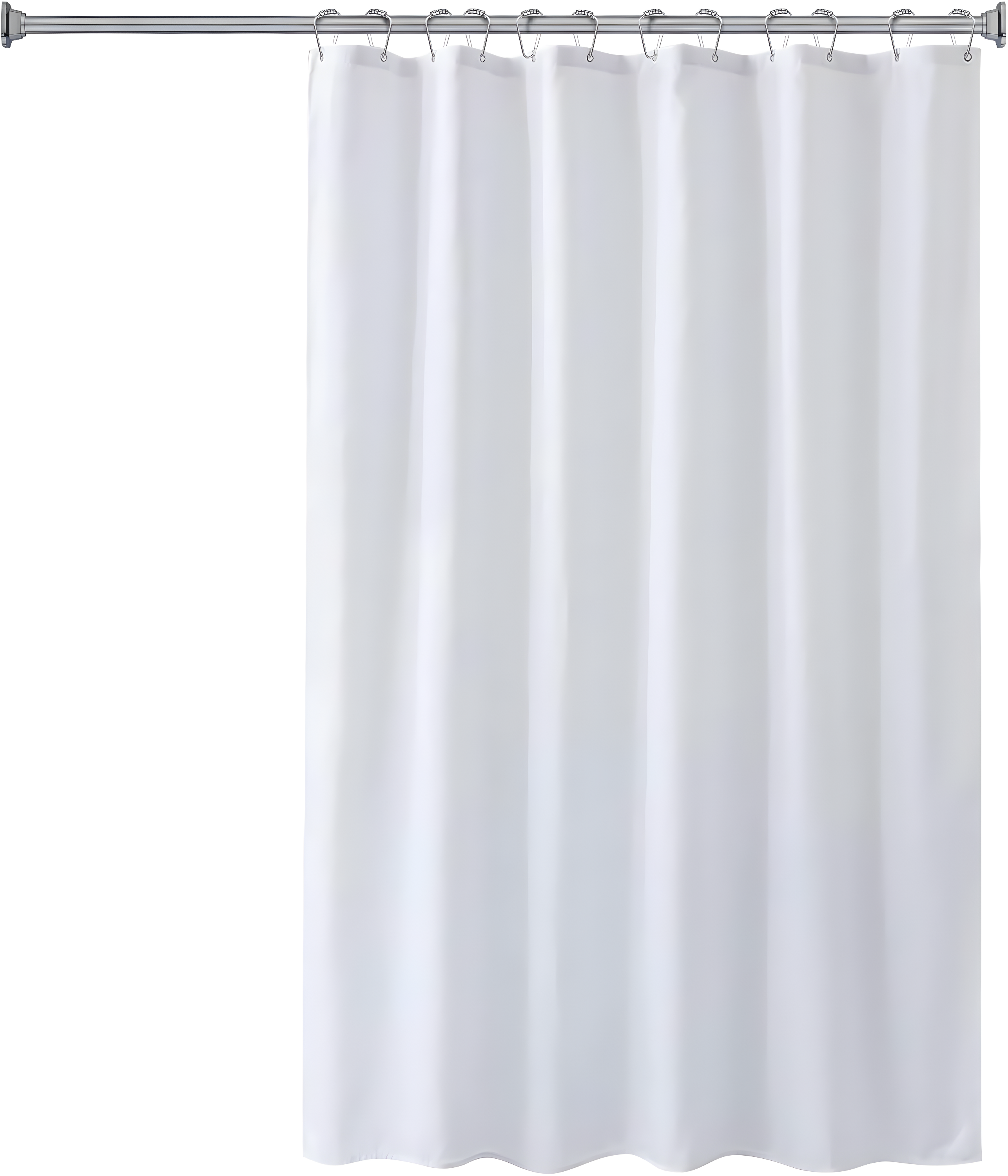 Splash Home Premium Oblo Shower Curtain Hooks (Set of 12)