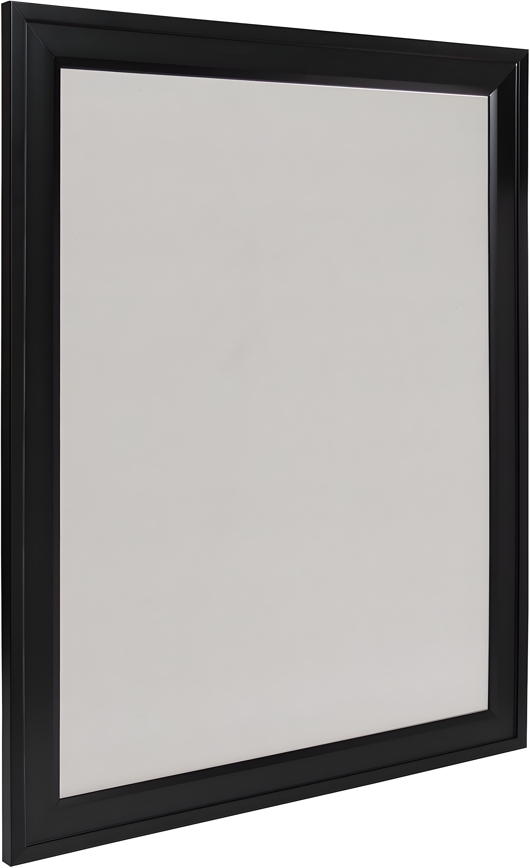 Black Framed Gray Linen Fabric Pinboard, 23.5 x 29.5