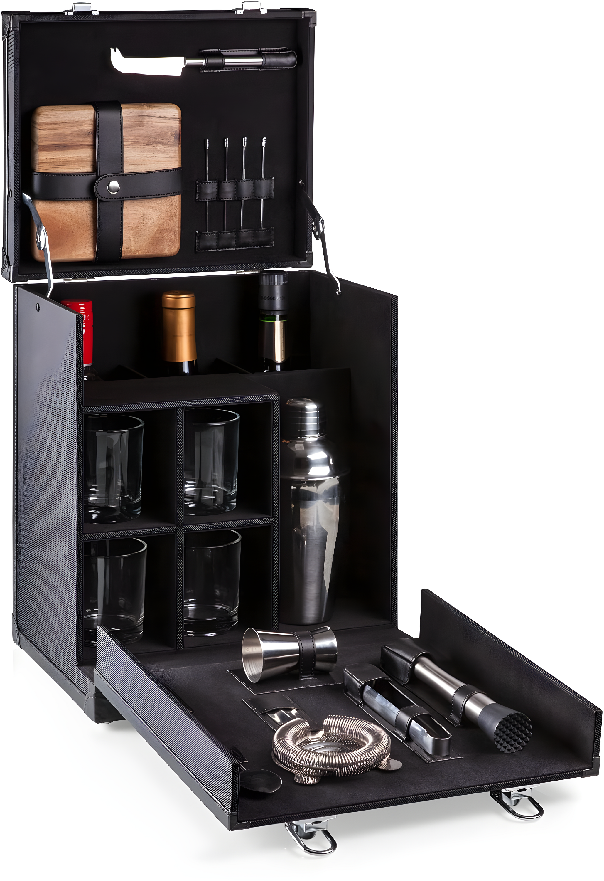 Hamilton Bartender Kit - Portable Bar Case with Cocktail Set