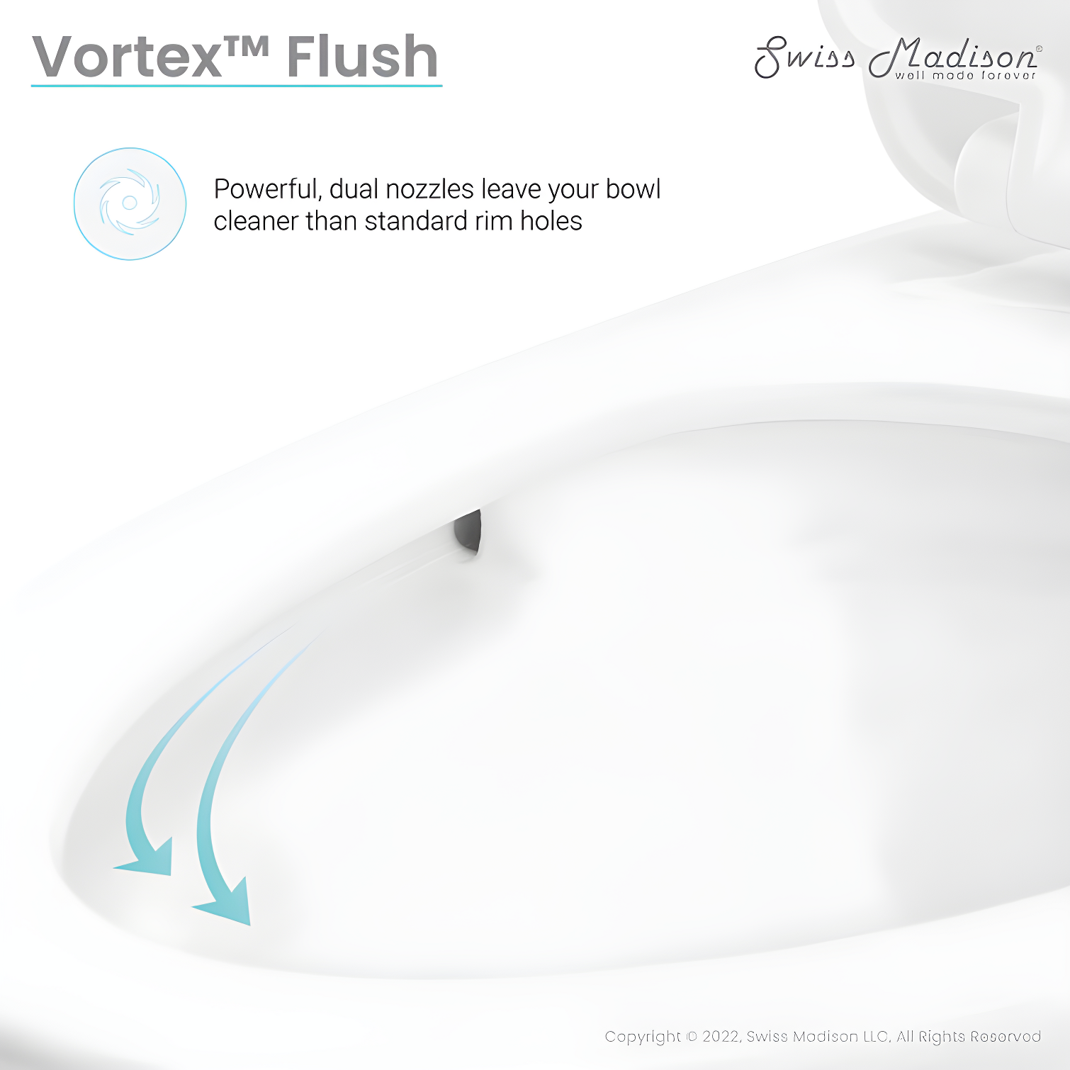 St. Tropez One Piece Elongated Toilet Dual Vortex Flush 1.28 gpf