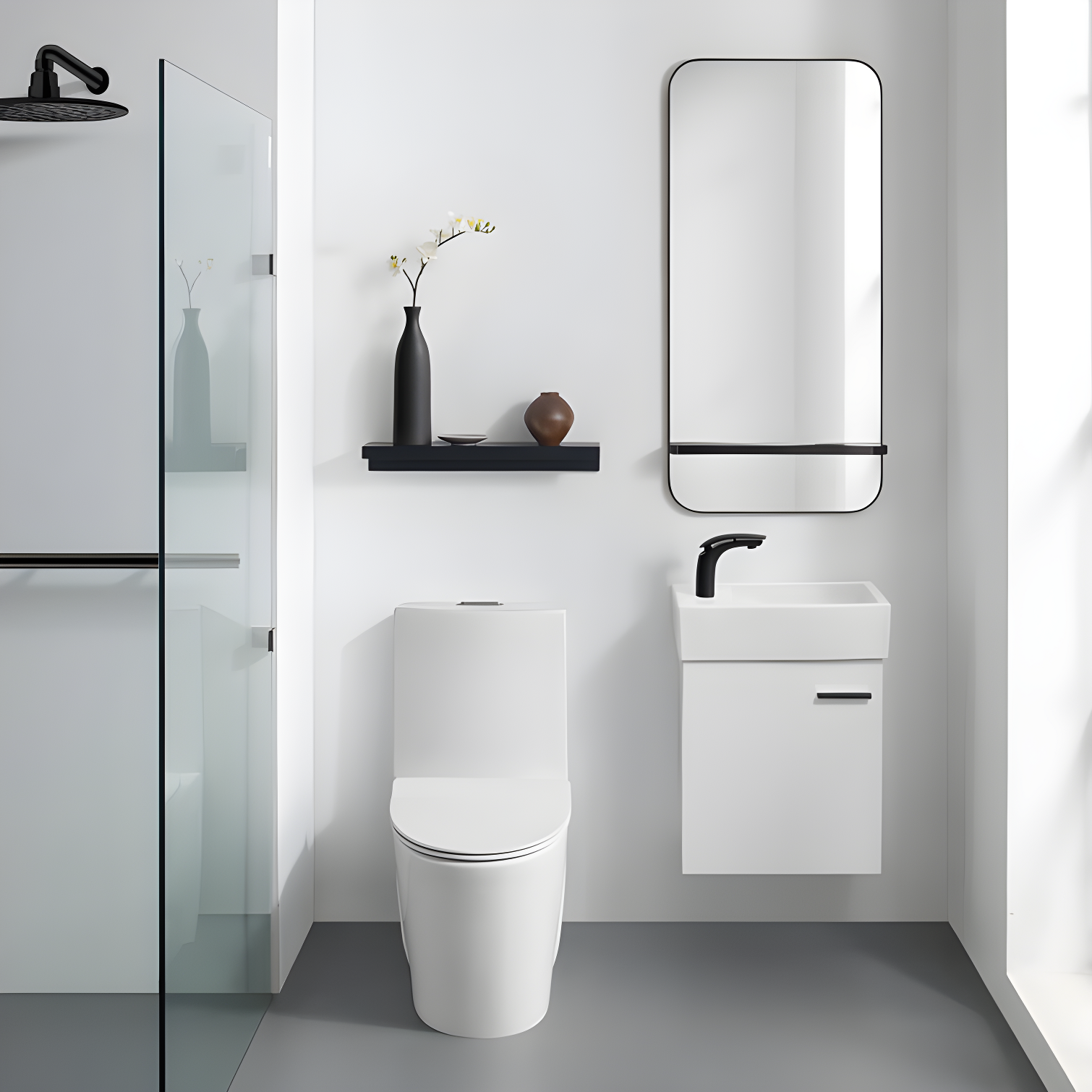 St. Tropez One Piece Elongated Toilet Dual Vortex Flush 1.28 gpf