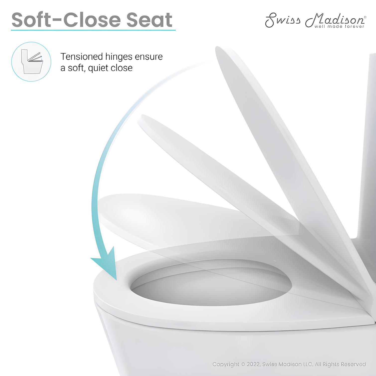 St. Tropez One Piece Elongated Toilet Dual Vortex Flush 1.28 gpf