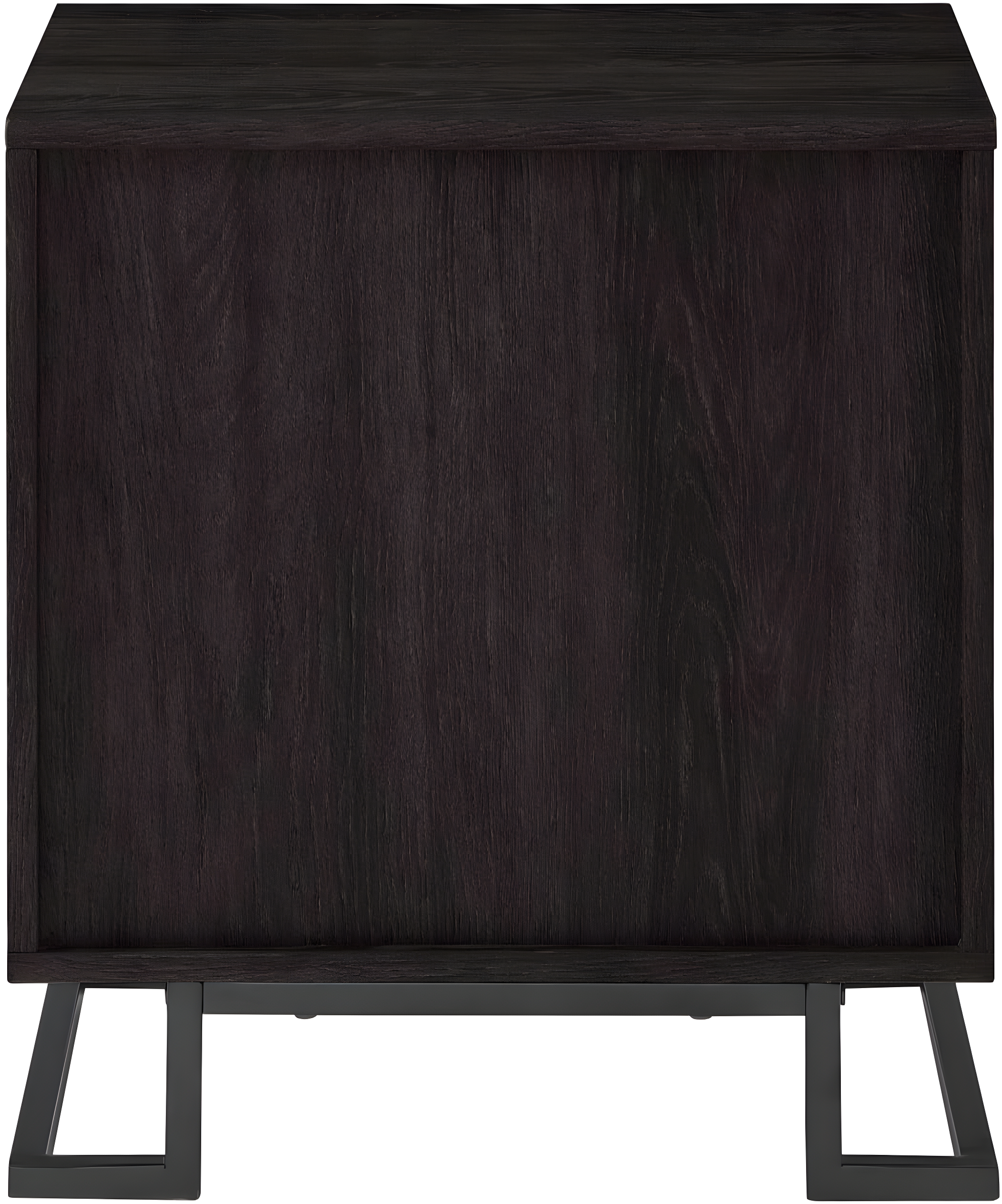 Miekor Furniture Contemporary Metal and Wood 1-Drawer Nightstand – Charcoal B5A6818