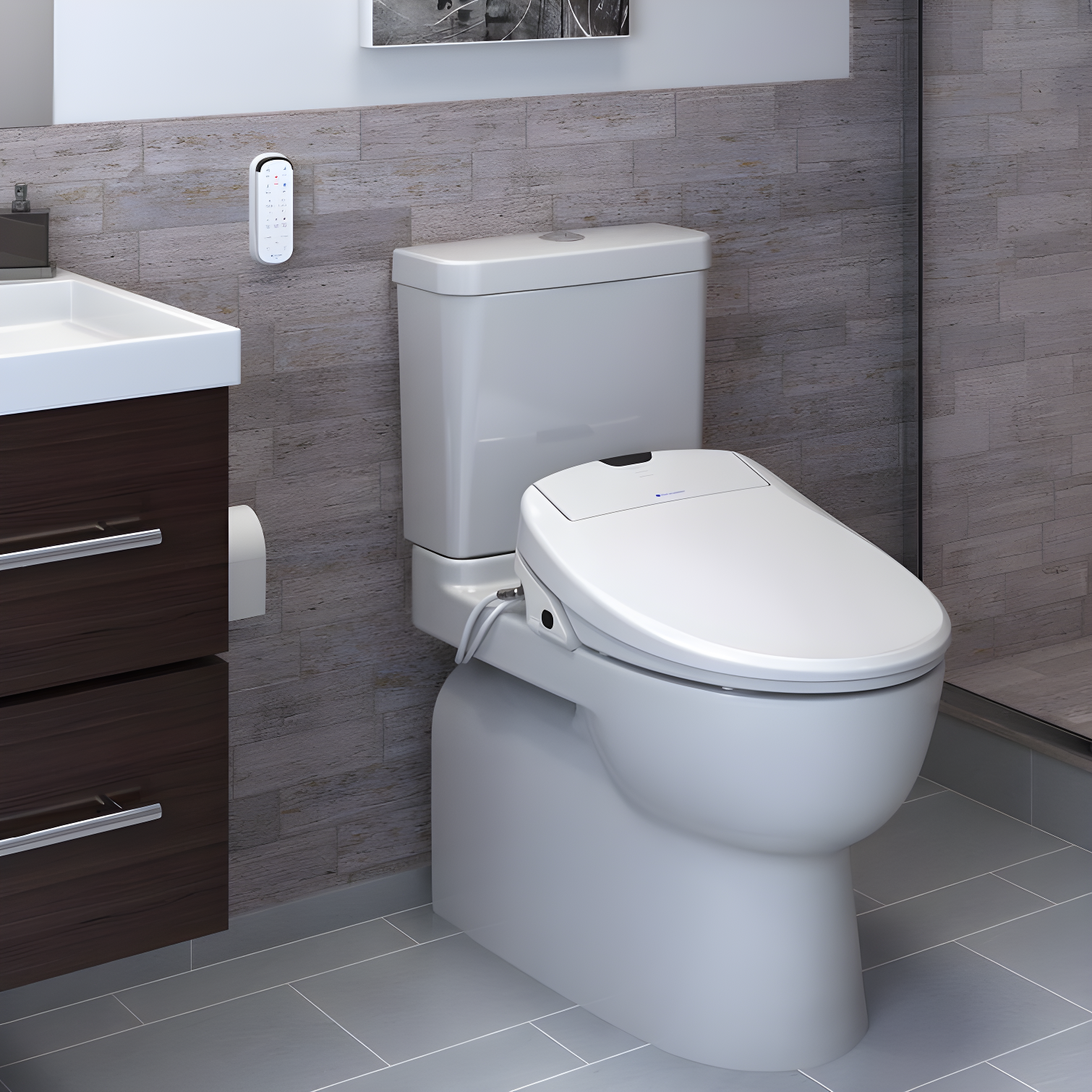 Brondell S1400-RW Swash 1400 Luxury Bidet Toilet Seat Round