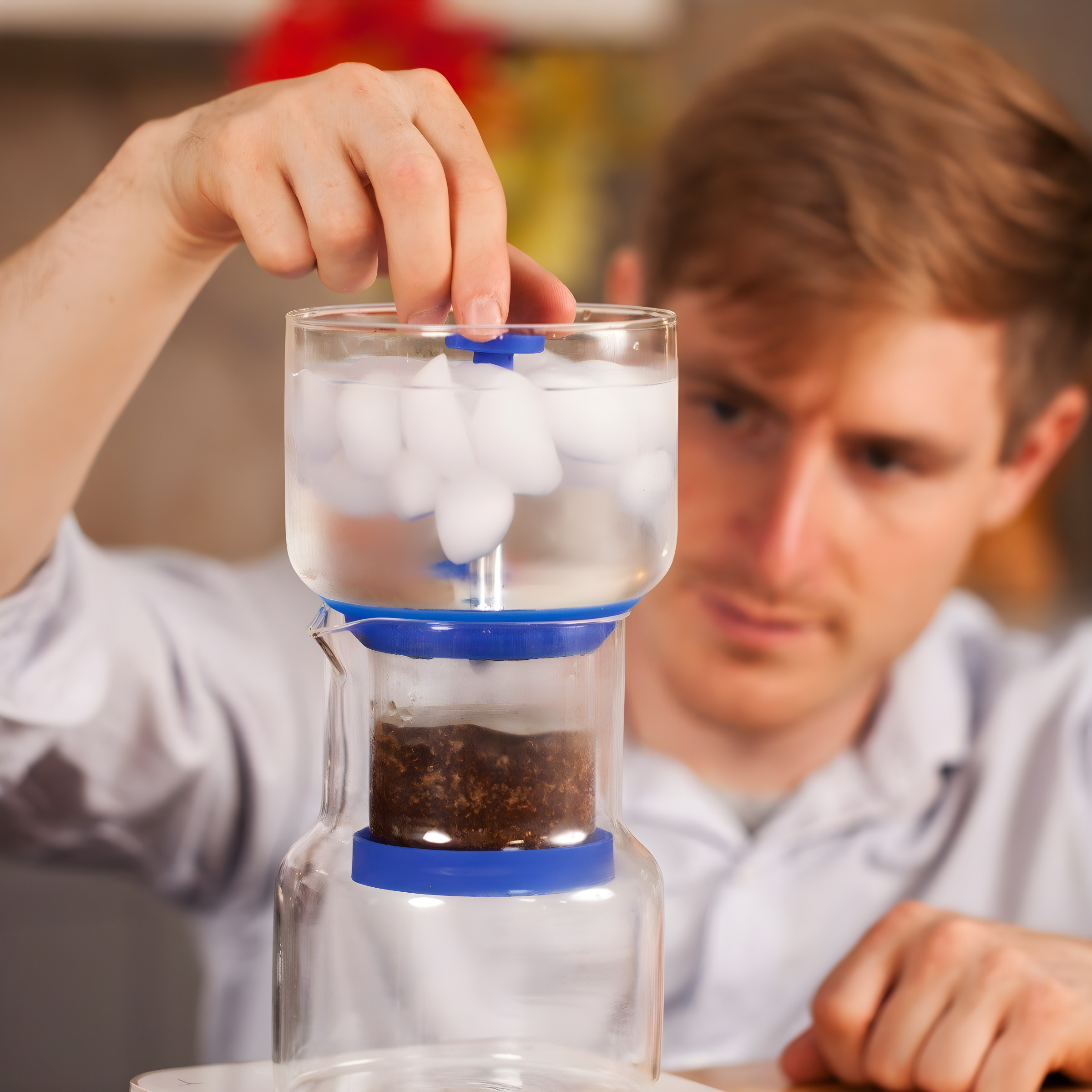 Black Manual Cold Brew Drip Coffee Maker, 20 oz