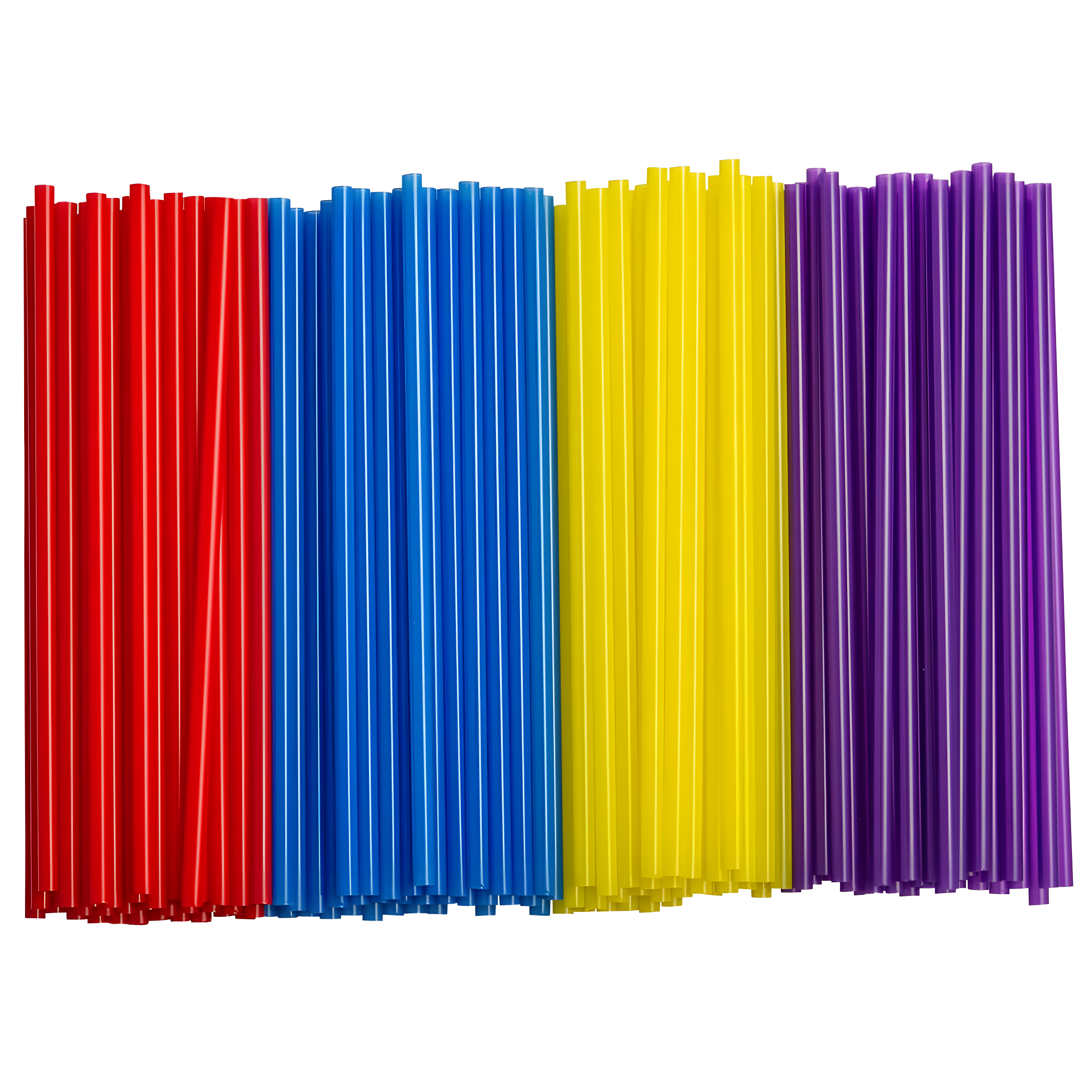 Comfy Package Flexible Drinking Straws Plastic Disposable Bendy Straws, 500-Pack