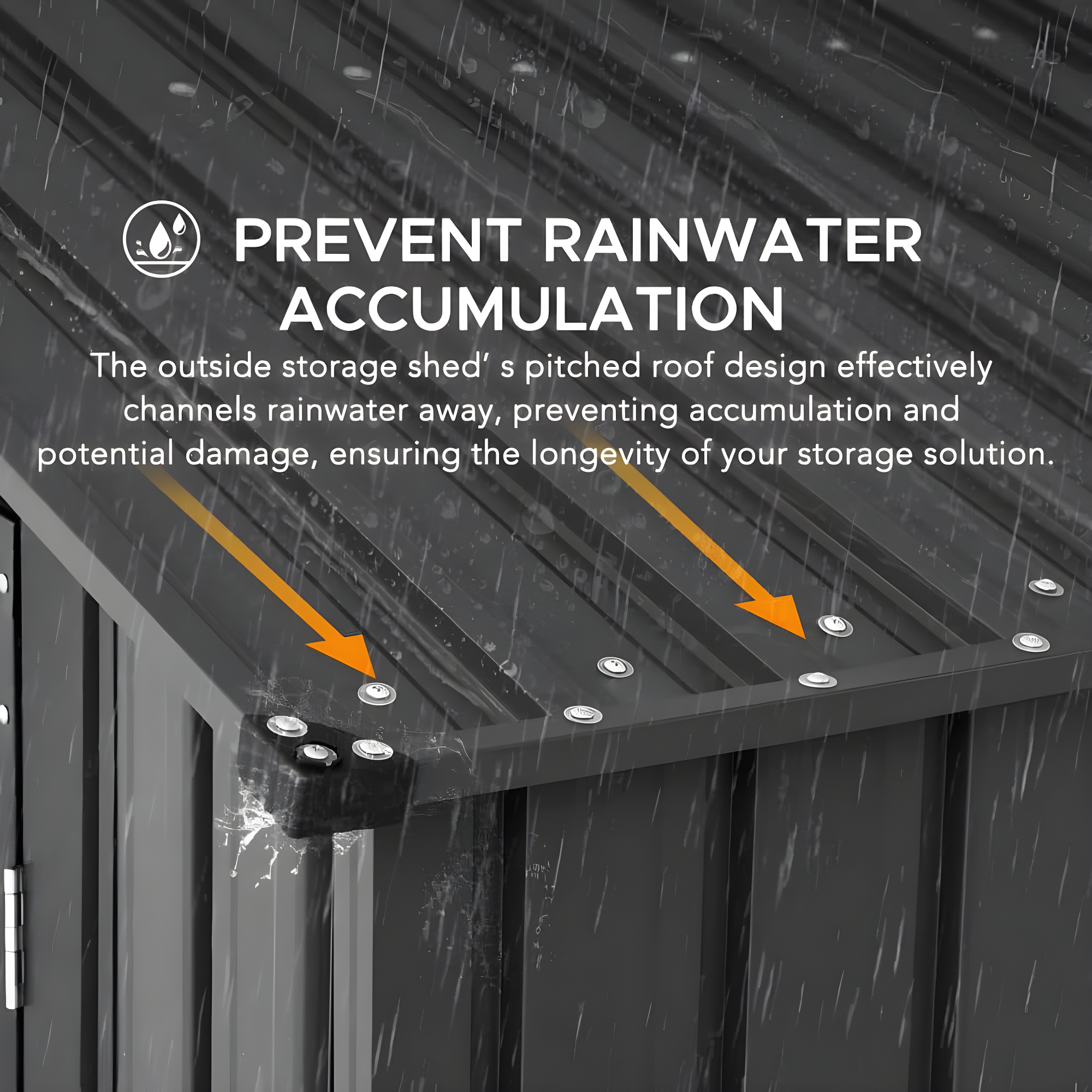 Sunjoy Sunjoy Outdoor Storage Shed 13 x 20 ft. Carport, Patio Metal Utility Large Storage Shed Garage with 2 Doors and 4 Vents, for Car, Truck, Bike, Garbage Can, Tool, Lawnmower