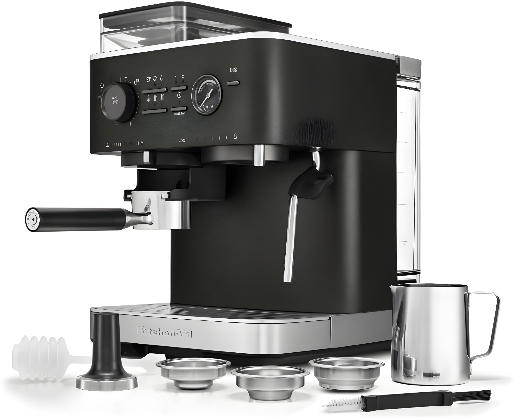 KitchenAid ® Semi-Automatic Espresso Machine in Cast Iron Black