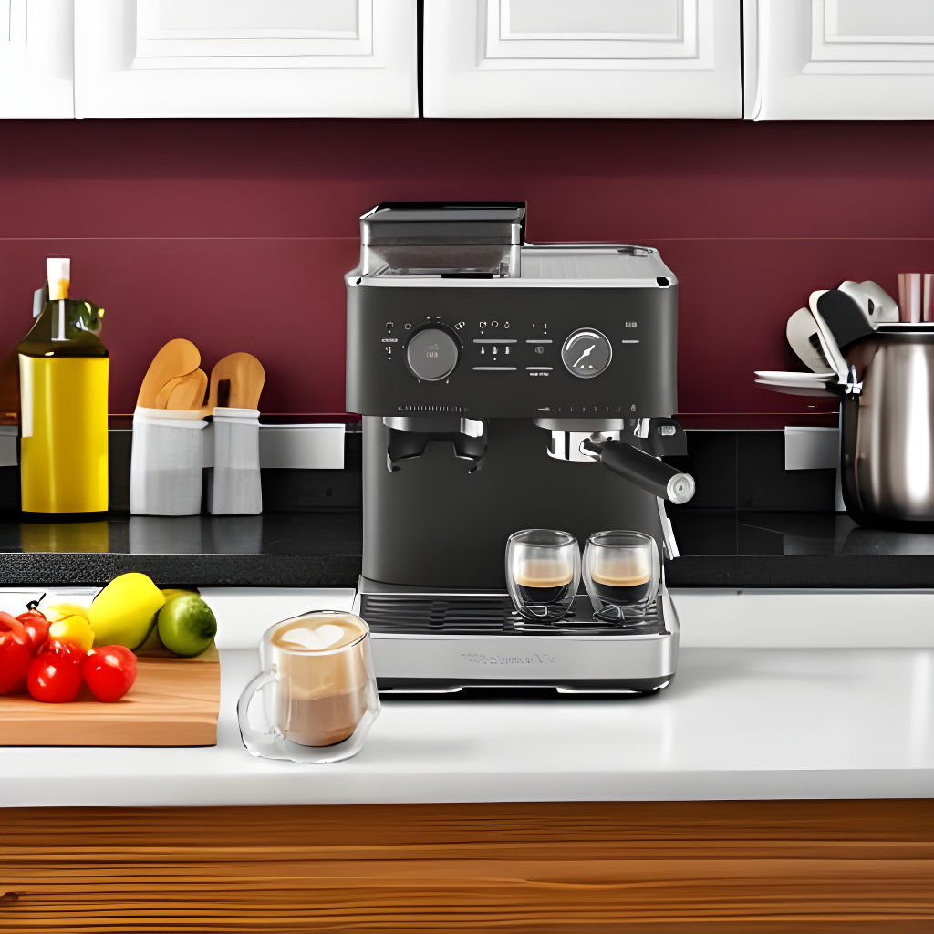 KitchenAid ® Semi-Automatic Espresso Machine in Cast Iron Black