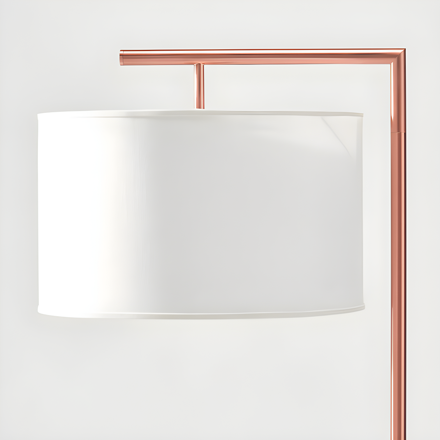Montage Modern 60 in. Mid-Century Modern LED Floor Lamp with Fabric Drum Shade