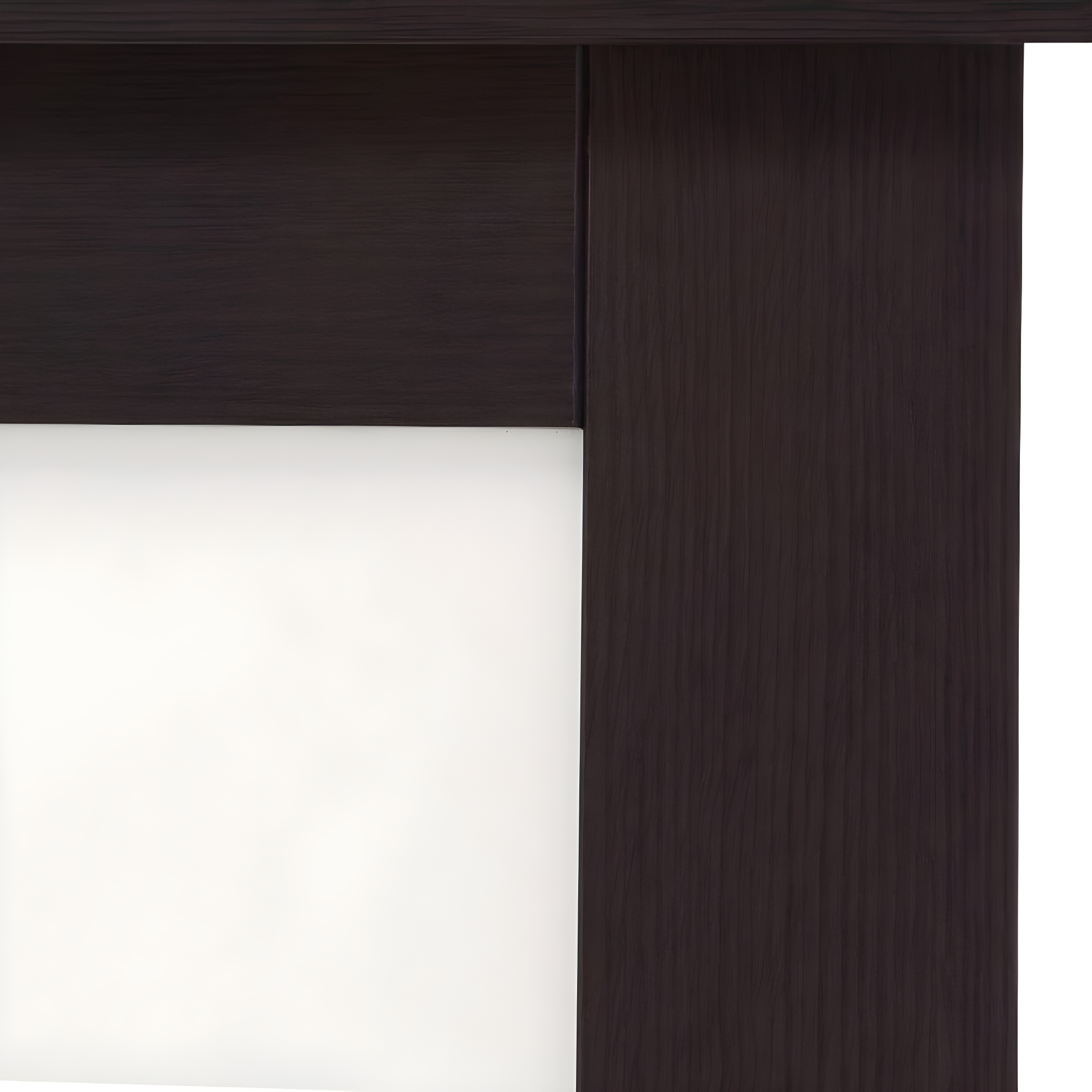 Baldarassario 80'' Solid + Manufactured Wood Glass Low-Gloss Sliding Closet Doors