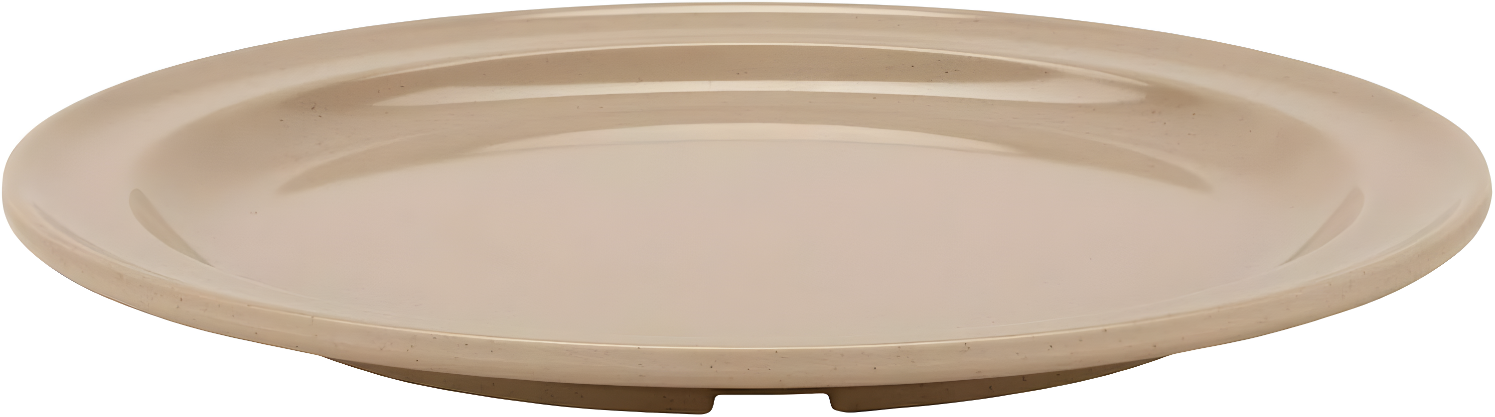 G.E.T. DP-509-S Sandstone 9" Round Plate, Break Resistant Dishwasher Safe Melamine Plastic, Supermel Collection (Pack of 12)
