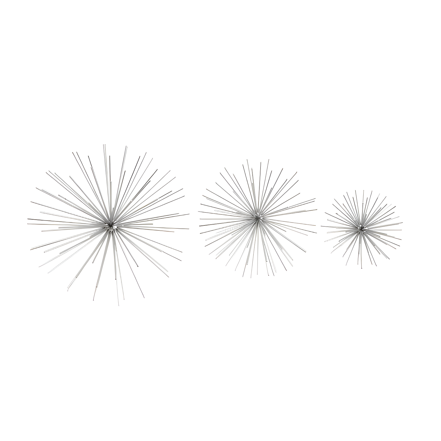 CosmoLiving by Cosmopolitan Metal 3D Long Spike Starburst Home Wall Decor Set