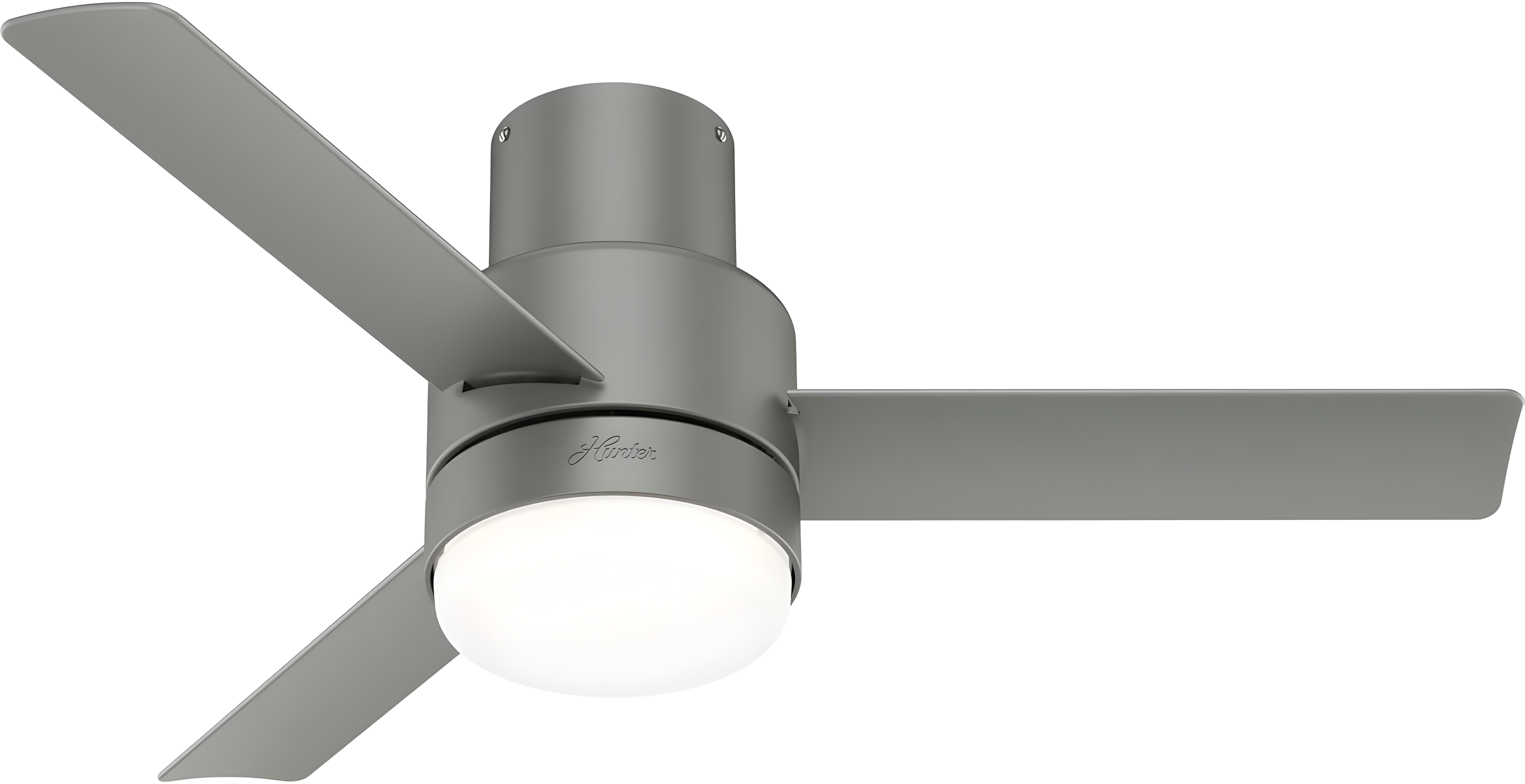 Hunter Fan 44" Gilmour 3 - Blade Outdoor Flush Mount Ceiling Fan with Remote Control and Light Kit Included