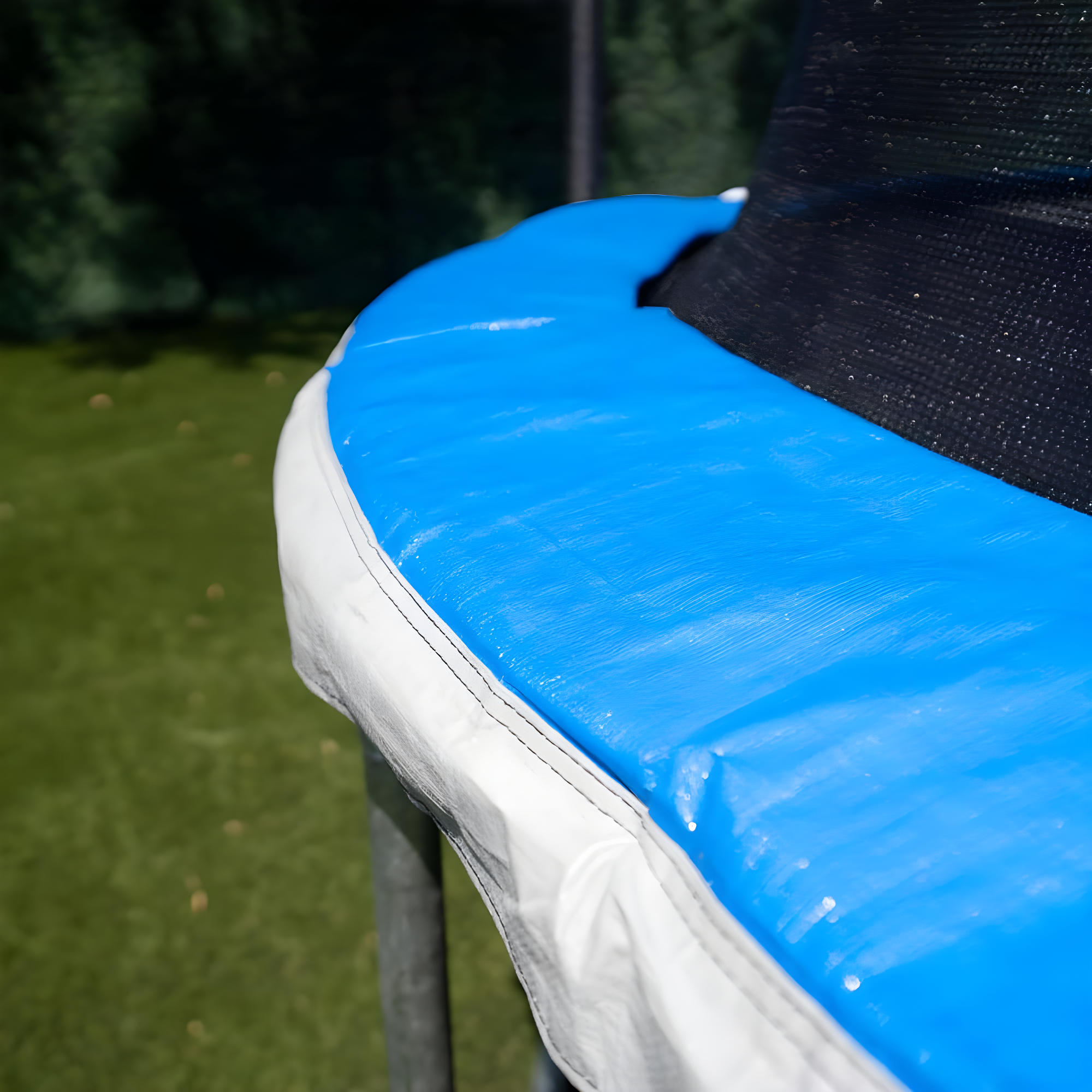 Sportspower TruJump 14' Round Trampoline with Safety Enclosure & with Lifetime Warranty on Jump Mat