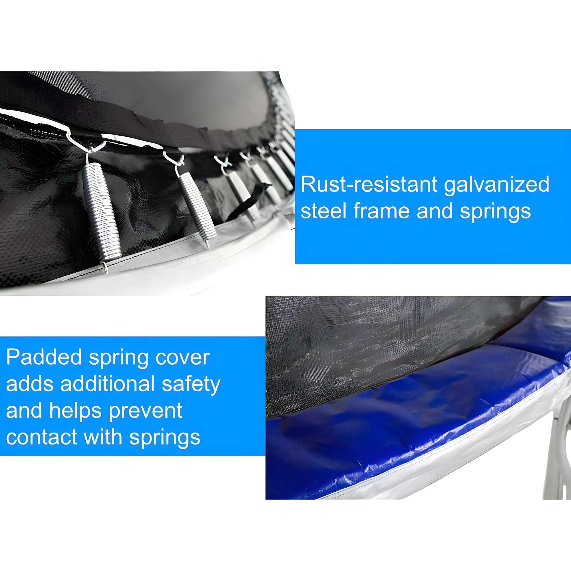 Sportspower TruJump 14' Round Trampoline with Safety Enclosure & with Lifetime Warranty on Jump Mat